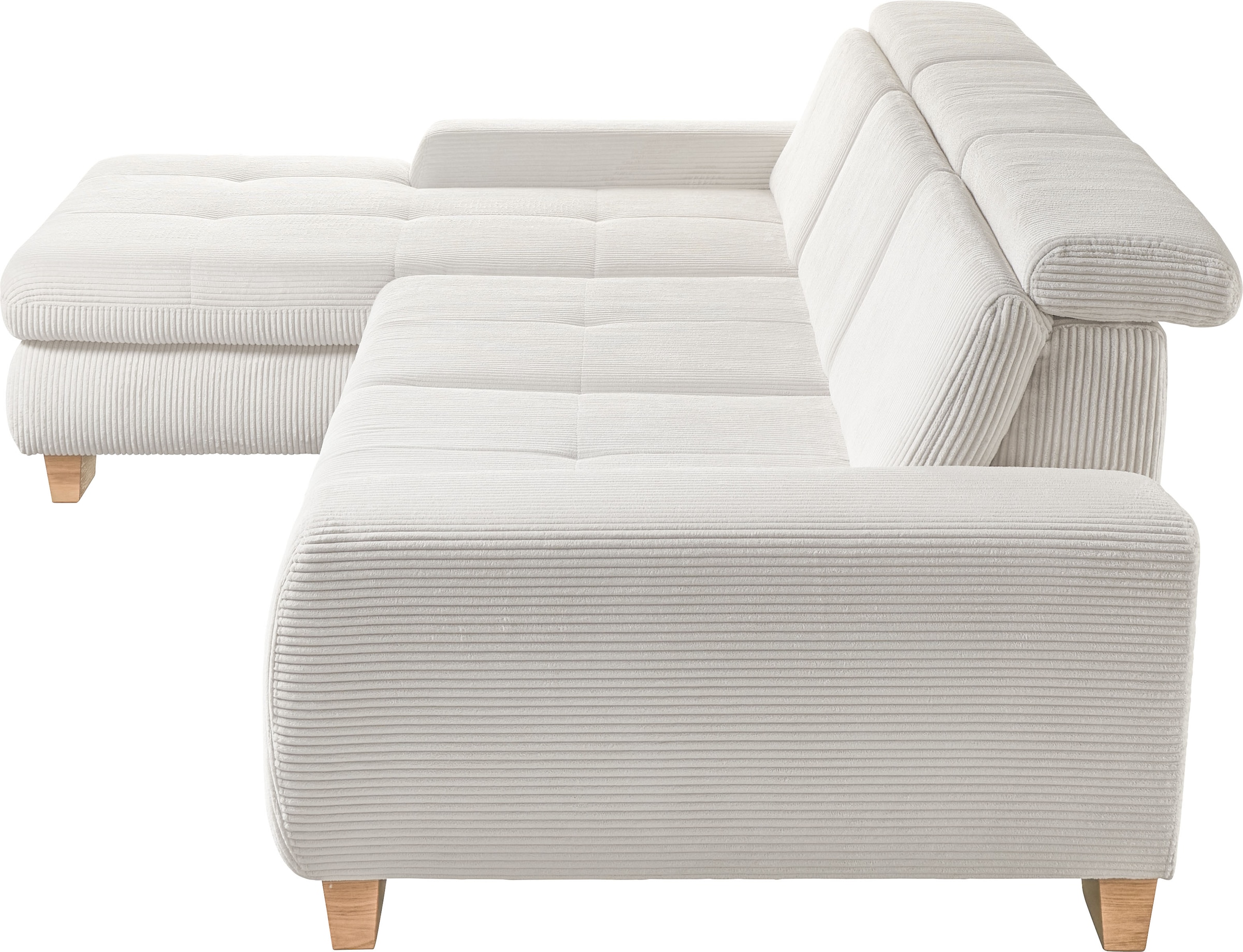 set one by Musterring Ecksofa »SO 3400«, mit Canape und verschiedenen Funktionen, Kaltschaum, B307 x T195 cm