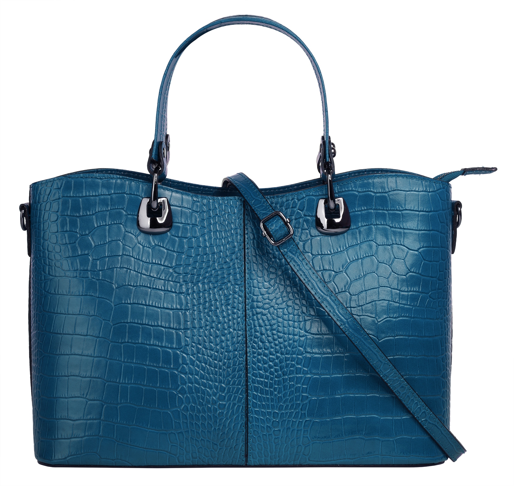 Cluty Henkeltasche echt Leder, Made in Italy