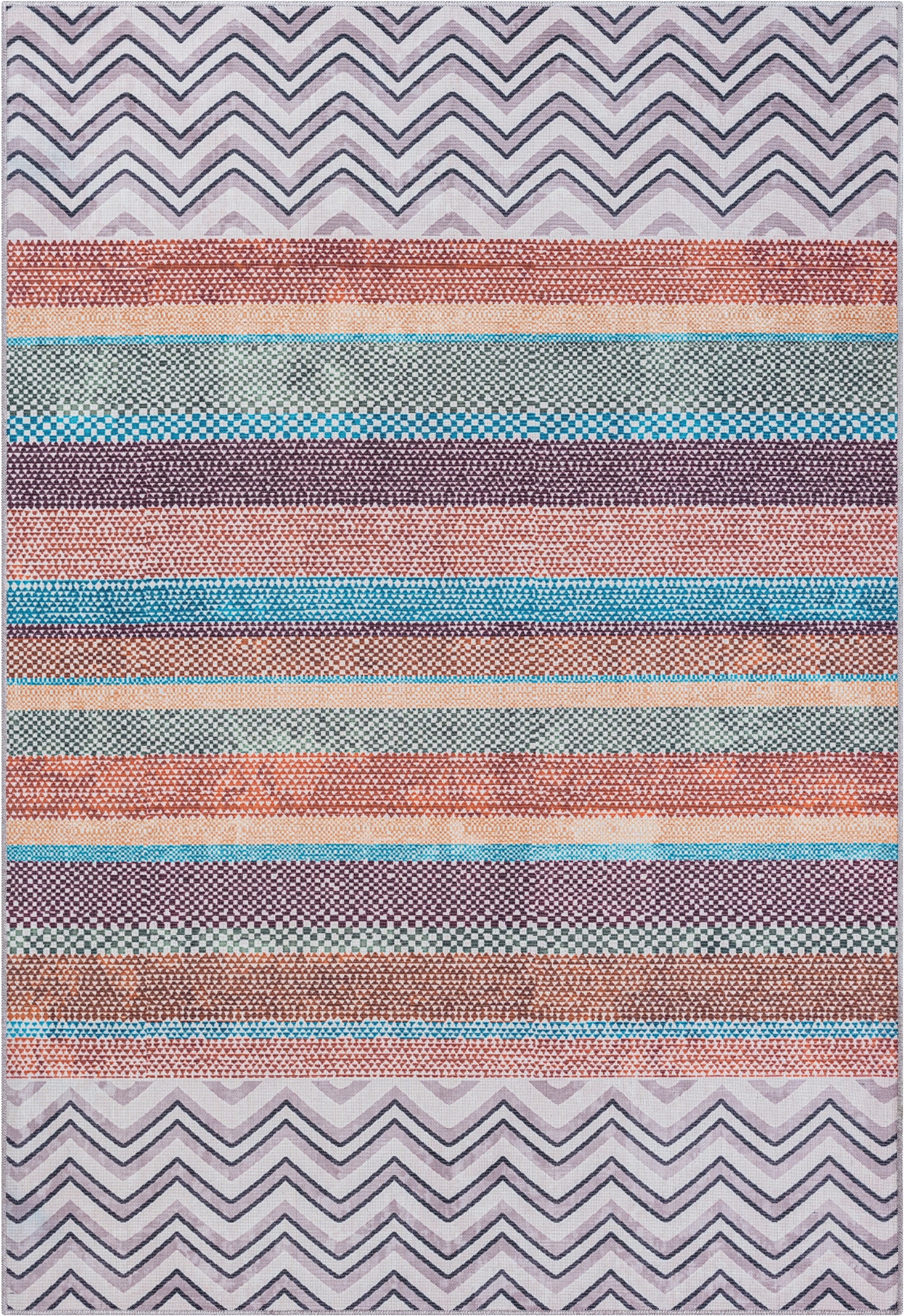 Myflair Möbel & Accessoires Teppich »Vivi Lagerräumung«, rechteckig, 10 mm Höhe, bedruckt, modernes Design, In- & Outdoor geeignet, waschbar