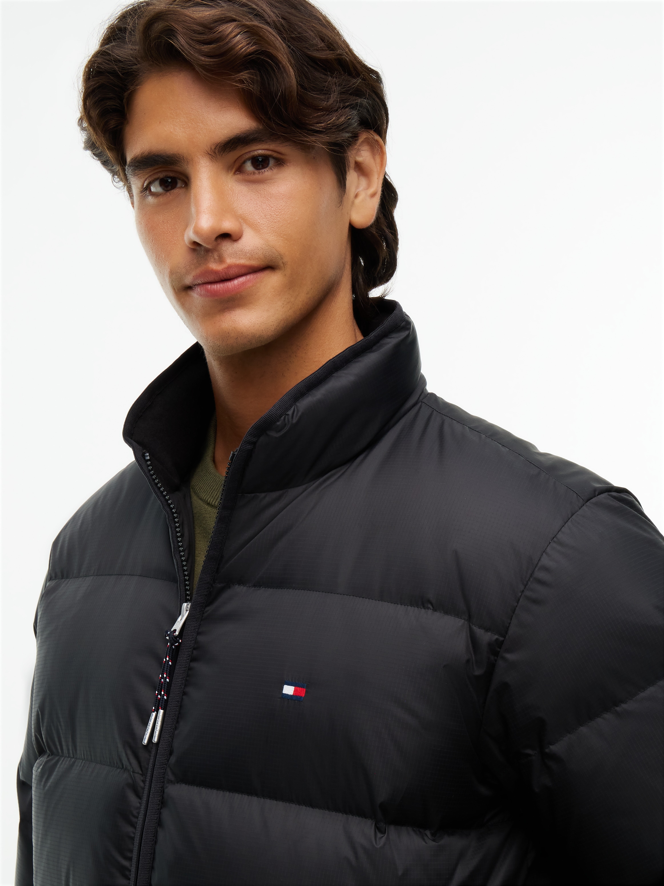 Tommy Hilfiger Daunenjacke »RIPSTOP STAND DOWN PUFFER JACKET« mit Daunenfüllung