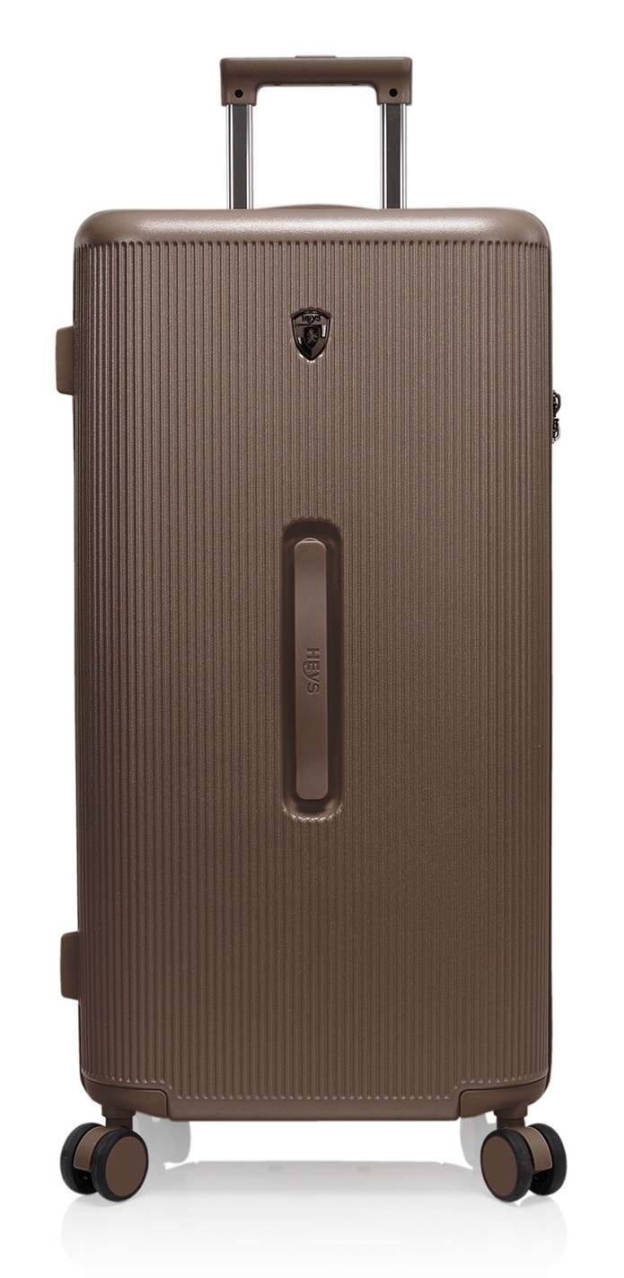HEYS Hartschalen-Trolley "Earth Tone Trunk L", braun, Polycarbonat, unifarben, Koffer, Trunk-Koffer Hartschalen-Koffer TSA-Schloss Volumenerweiterung