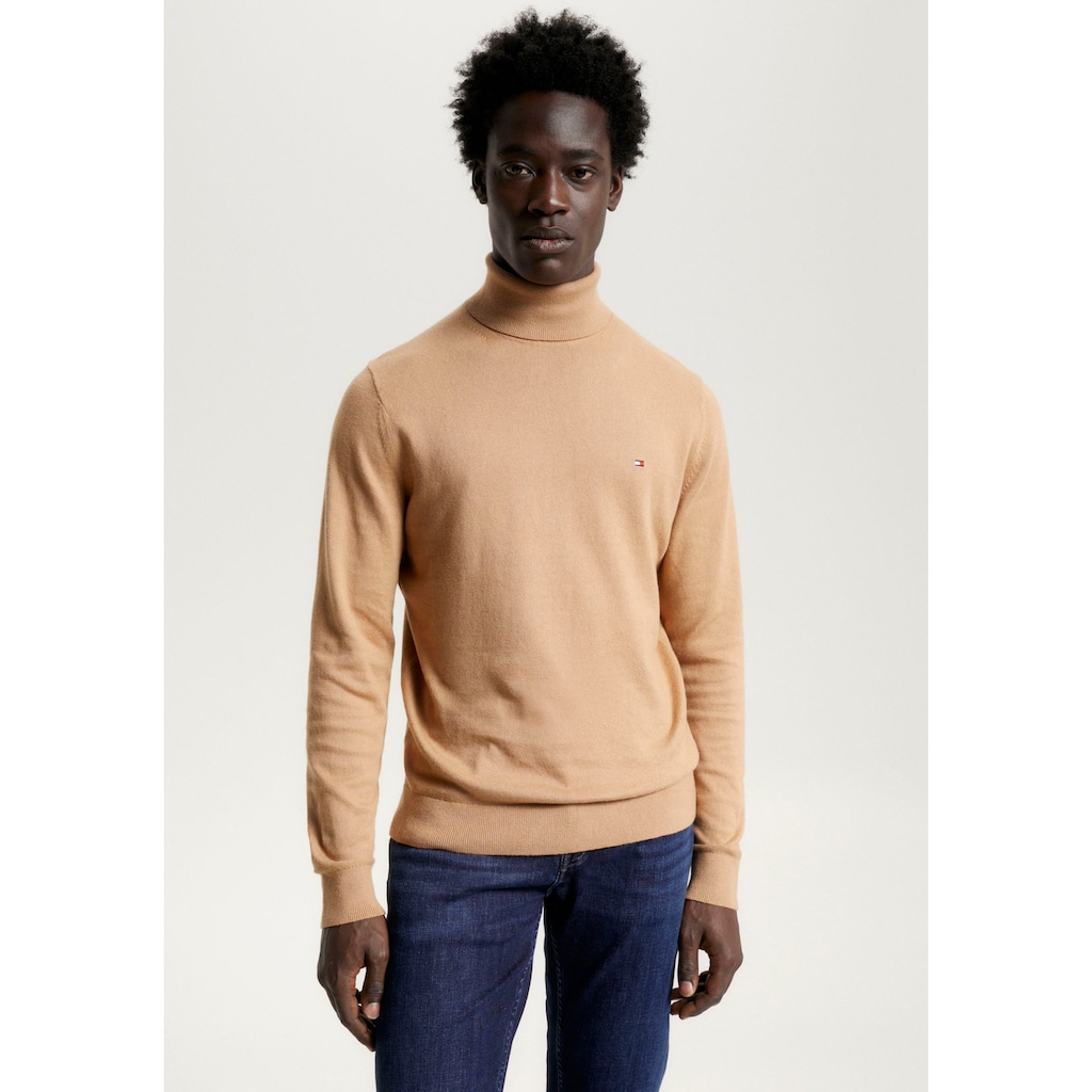 Tommy Hilfiger Rollkragenpullover »PIMA ORG CTN CASHMERE ROLL NECK«