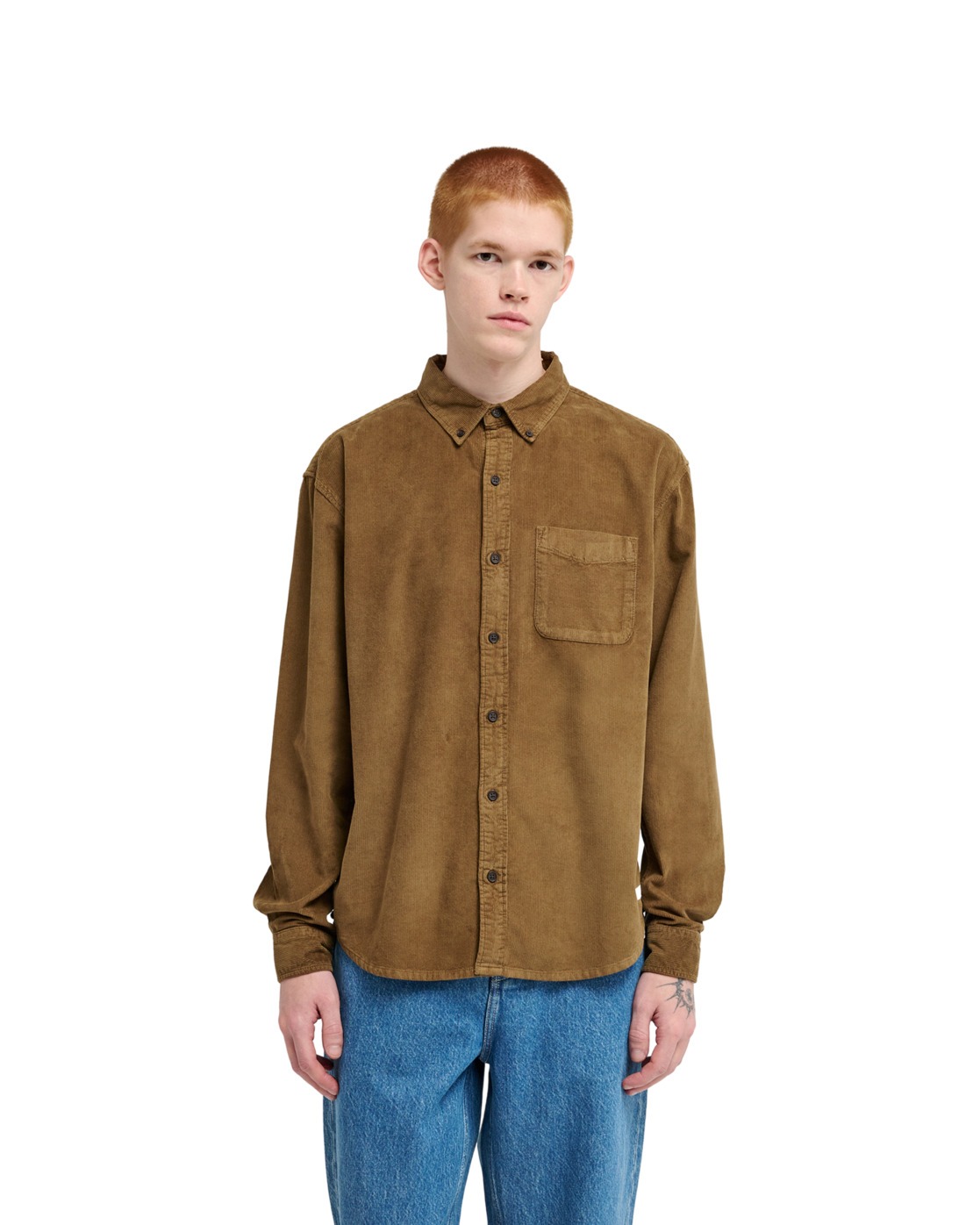 Element Langarmhemd "Button Down Regular Corduroy"