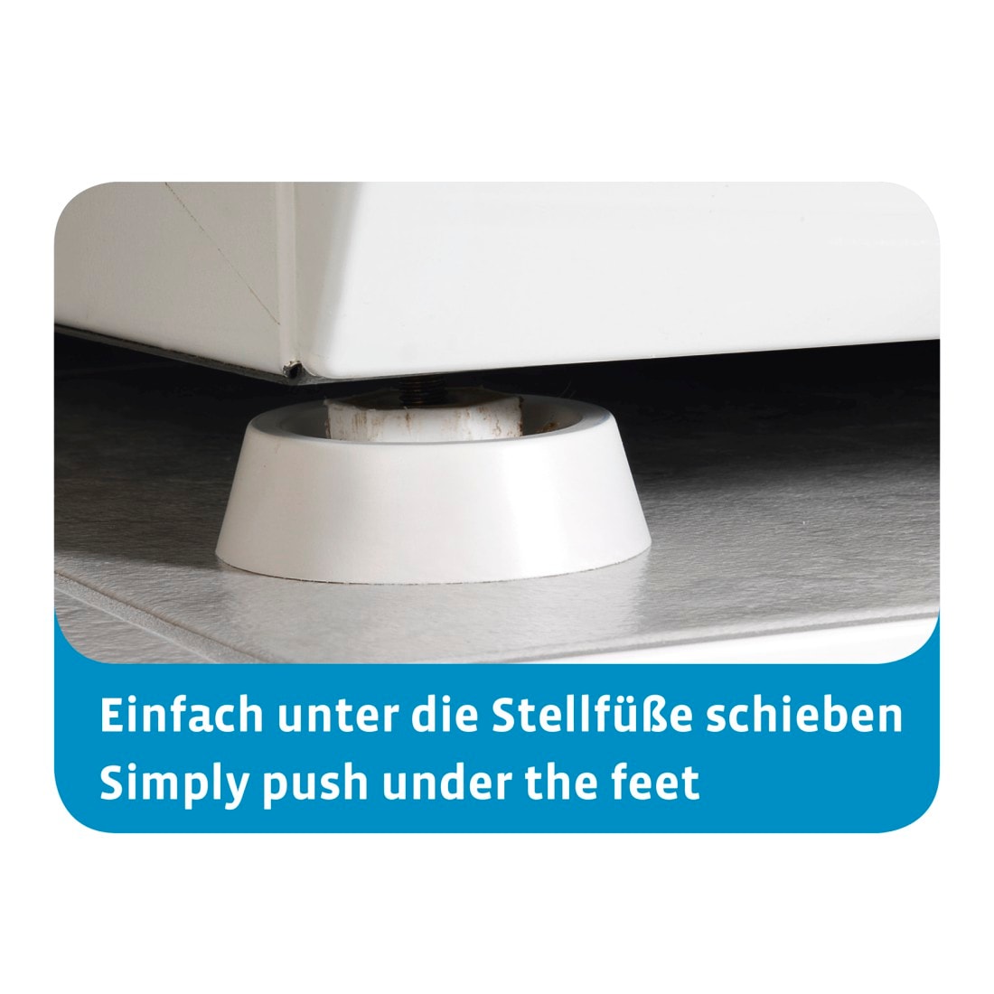 Xavax Vibrationsdämpfer »Schwingungsdämpfer«, 4 Stück, für Spül- und Waschmaschine + Trockner, Ø 45 mm, Höhe 17 mm