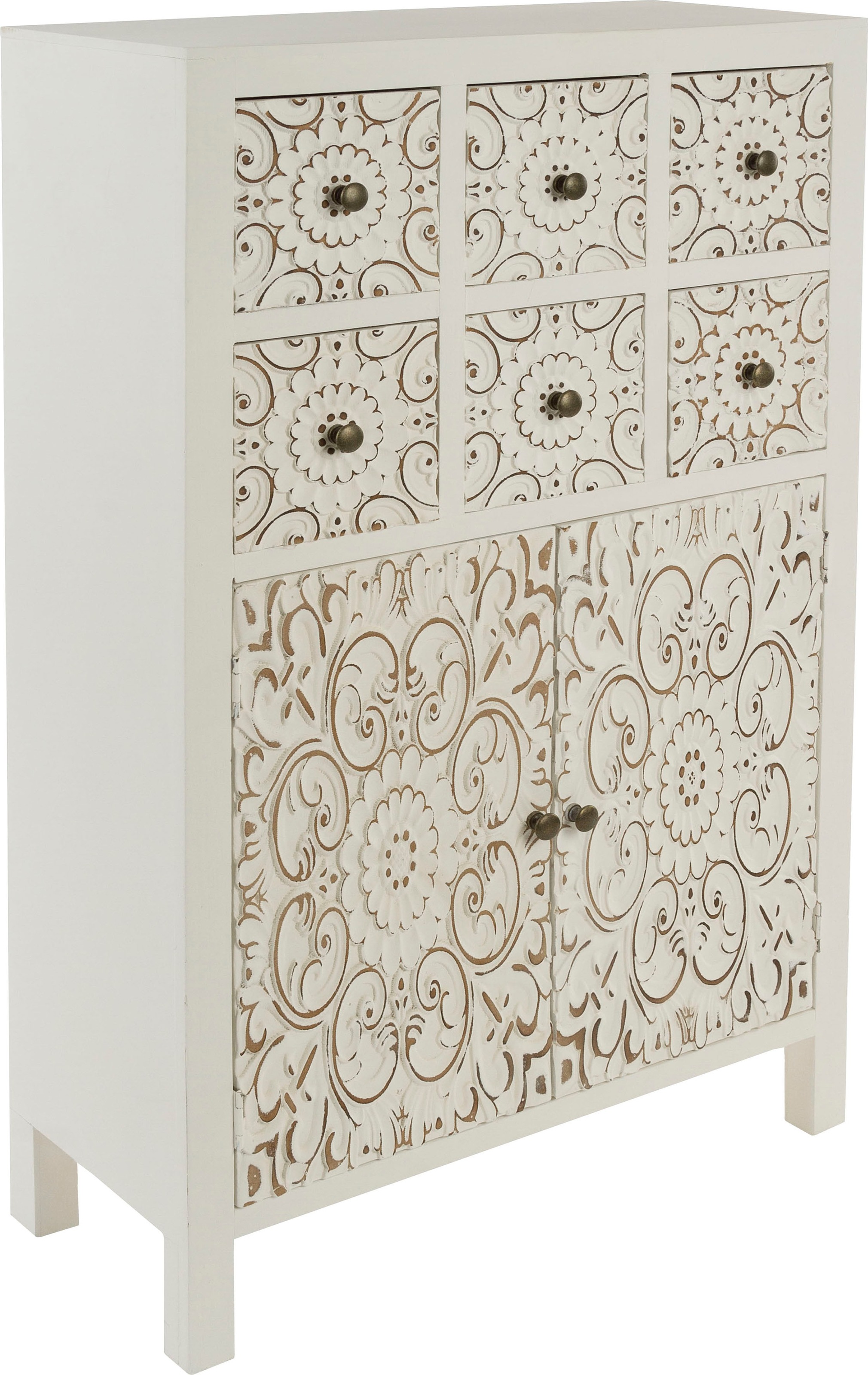 my Flair Kommode »Felicitas«, Kommode im orientalischem Design, 6 Schubladen, doppelte Ablagfläche