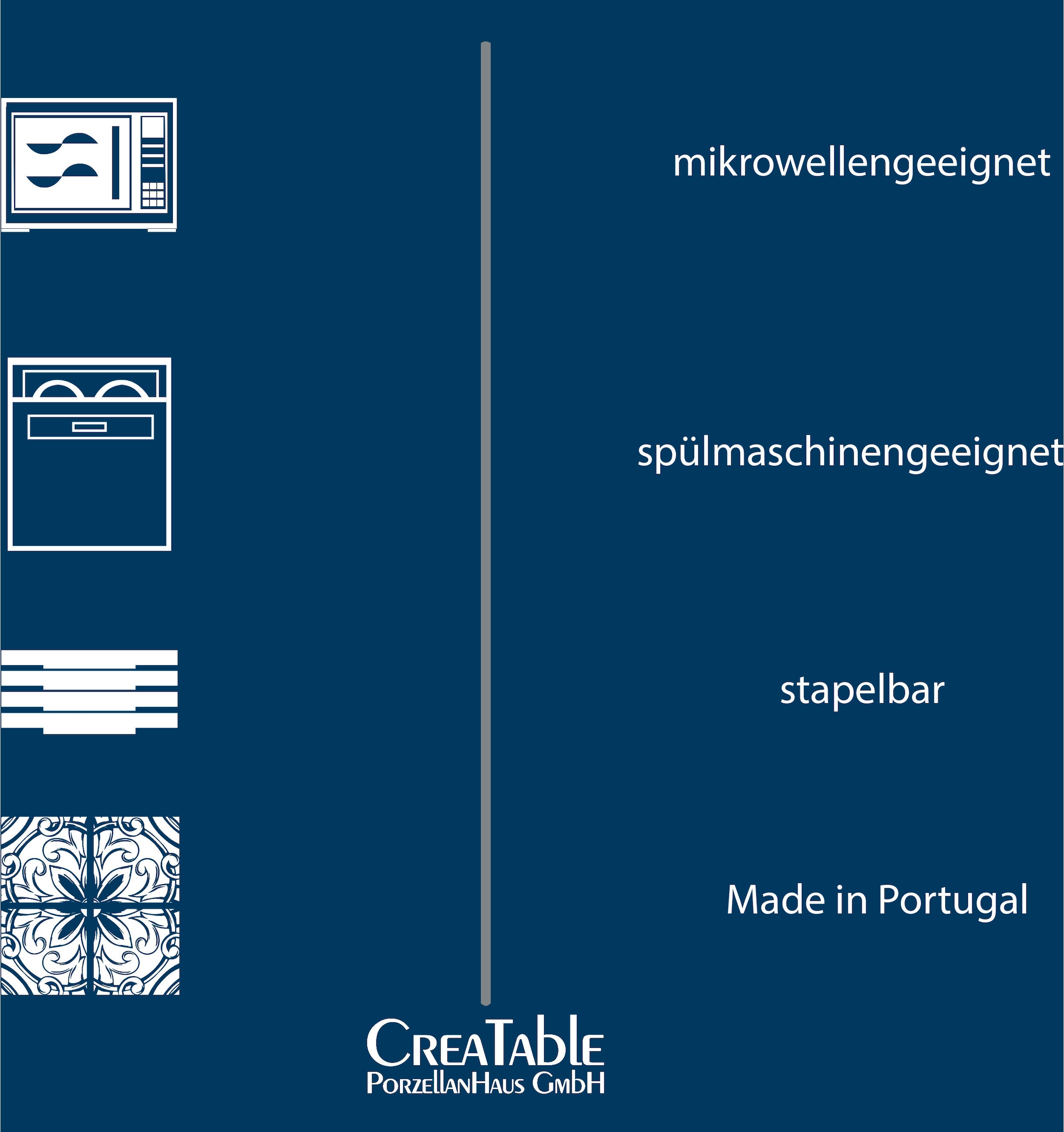 CreaTable Schale »Yuki« 4 Stk. aus Steinzeug Beilagenschale, reaktiver Digitaldruck
