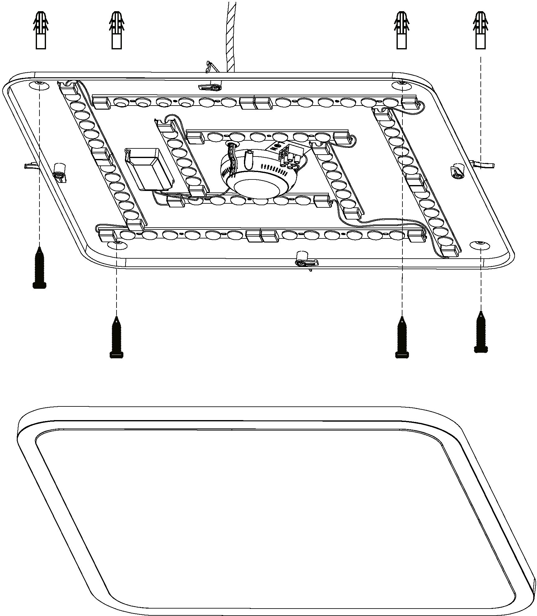 EGLO Deckenleuchte »COGOLETO«, 1 flammig, Leuchtmittel LED-Board | LED fest integriert, Deckenlampe, Fernbedienung, Farbtemperaturwechsel, Nachtlicht, dimmbar