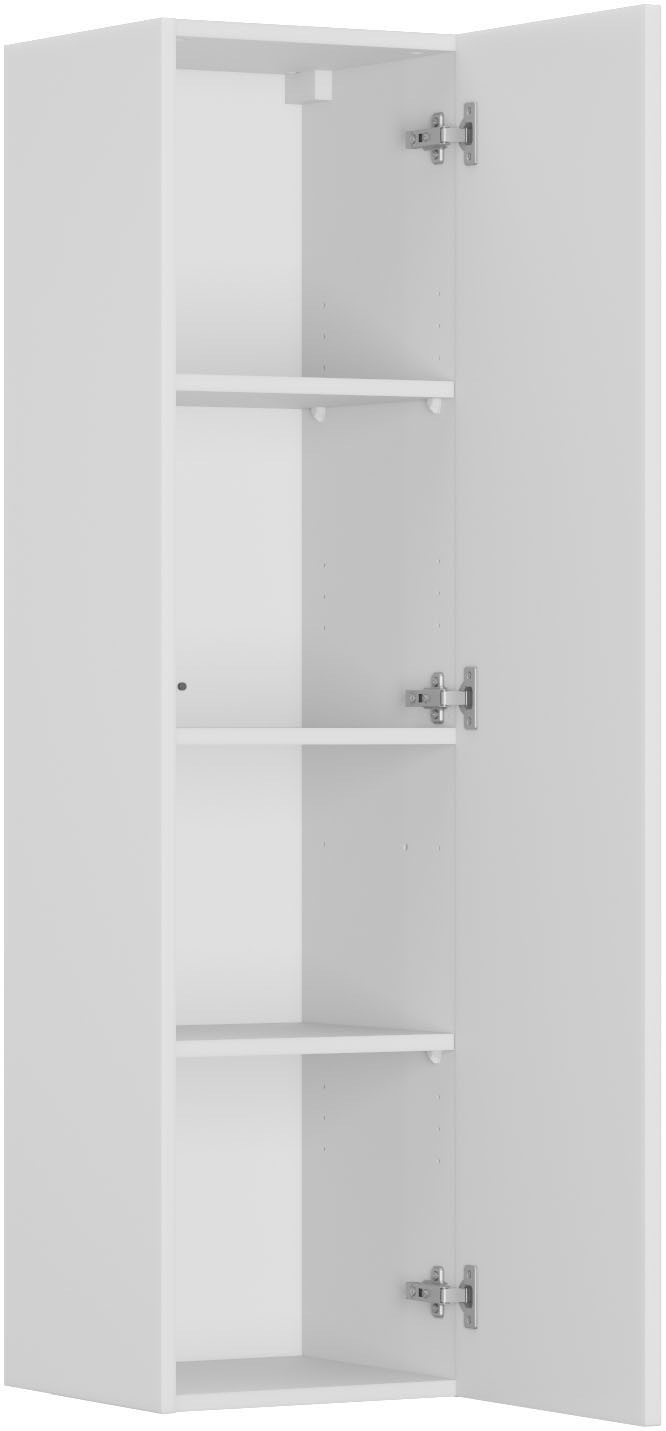 welltime Hängeschrank »FLOW CIRCLE rechts/links montierbar, Breite 35 cm, modernes Design« Schrank mit 3 Einlegeböden, Push-to-open-Function
