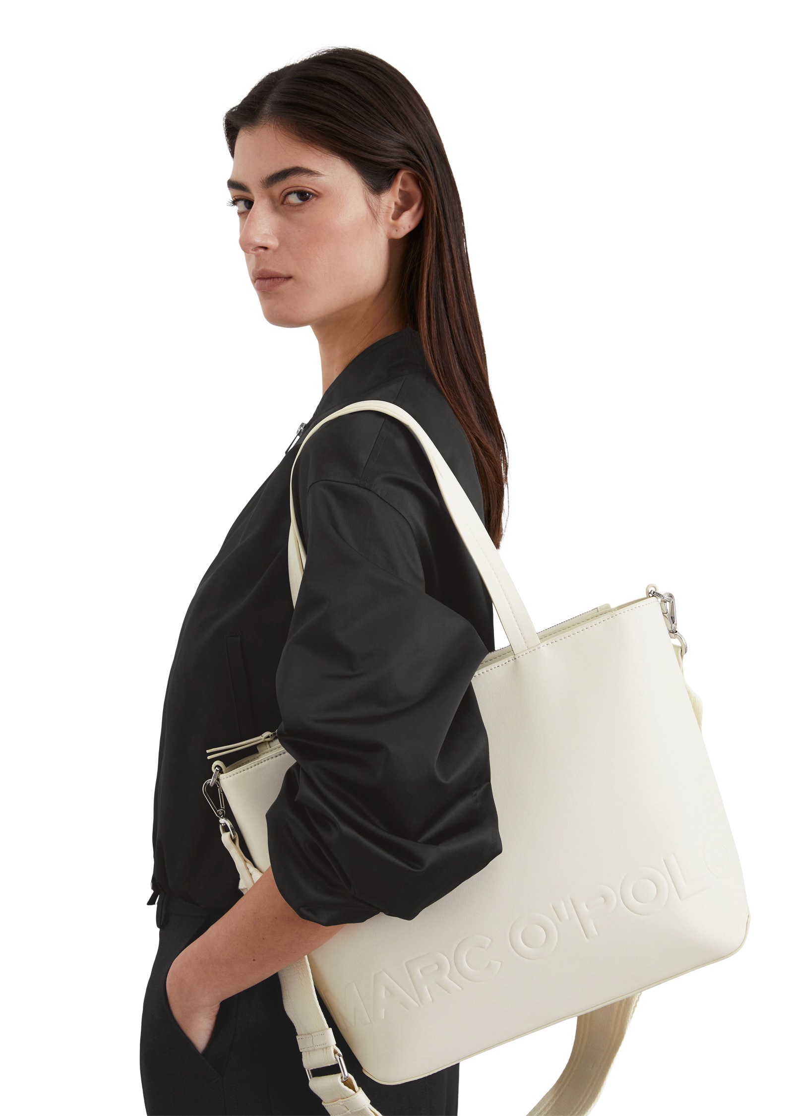 Marc O'Polo Shopper »aus einer Lederalternative aus recyceltem Polyester«