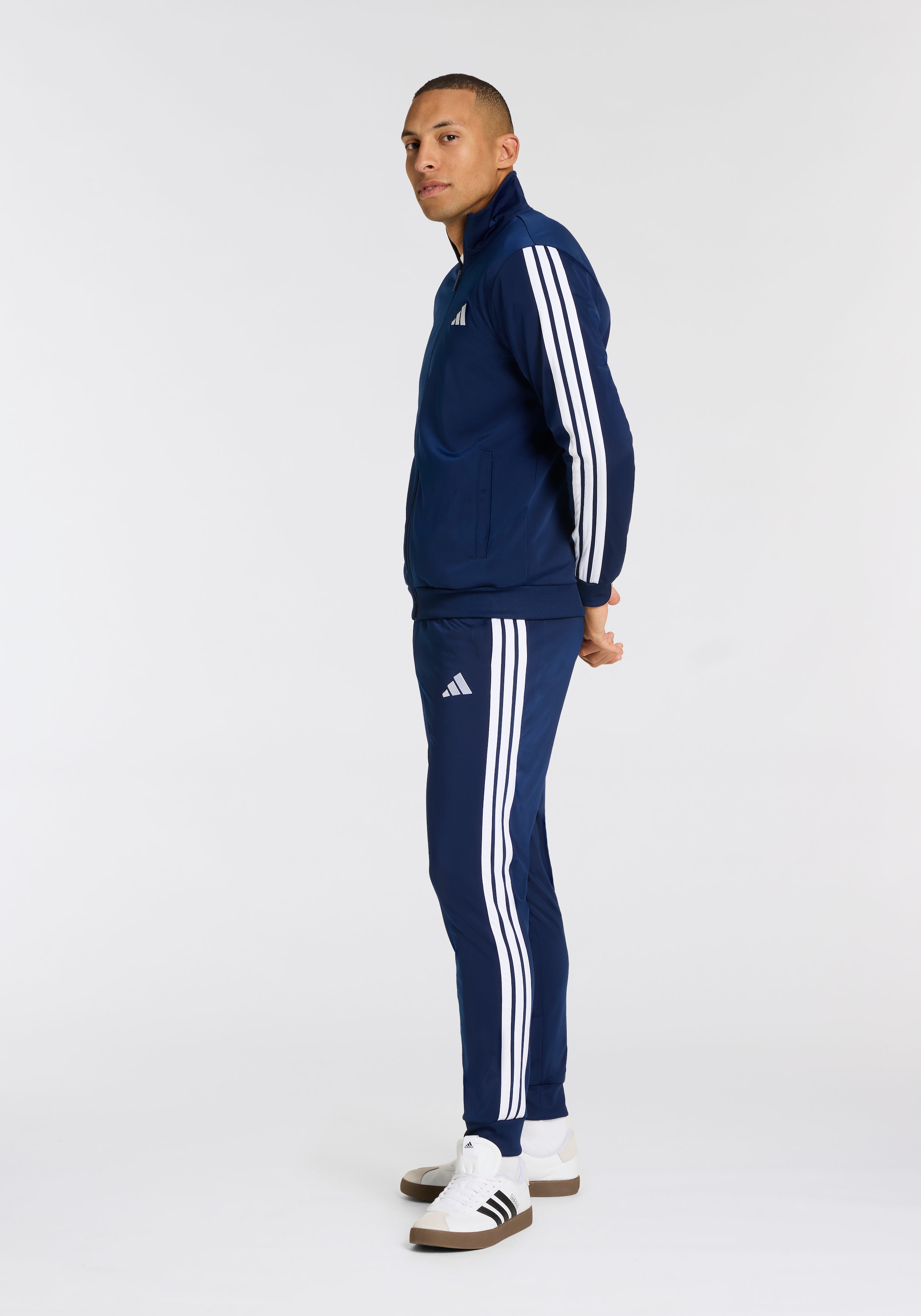 adidas Sportswear Trainingsanzug »M 3S TR TT TS«, (2 tlg.), Basic 3-Streifen Trikot
