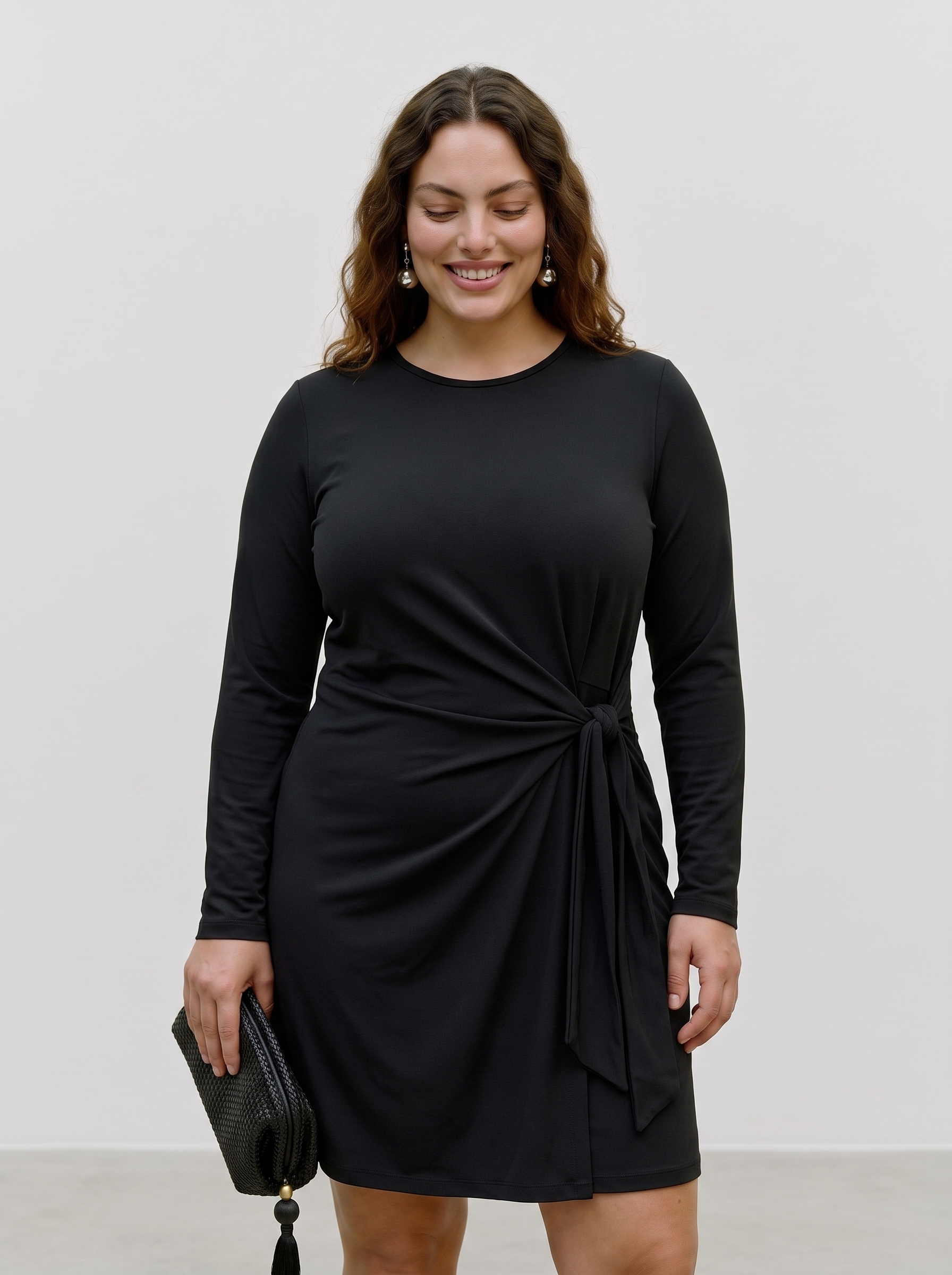 Vero Moda Minikleid "VMJILL LS DRESS JRS NOOS CUR" Materialmix