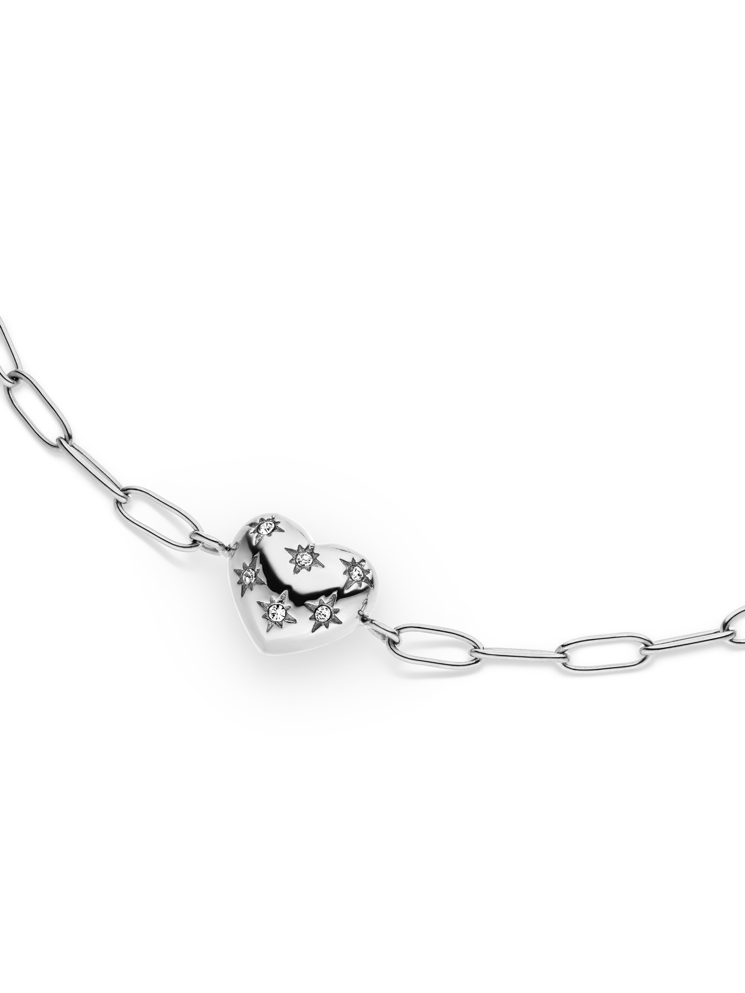 Tamaris Armband »Schmuck Geschenk Edelstahl Valentines, Herz« mit Zirkonia (synth.)