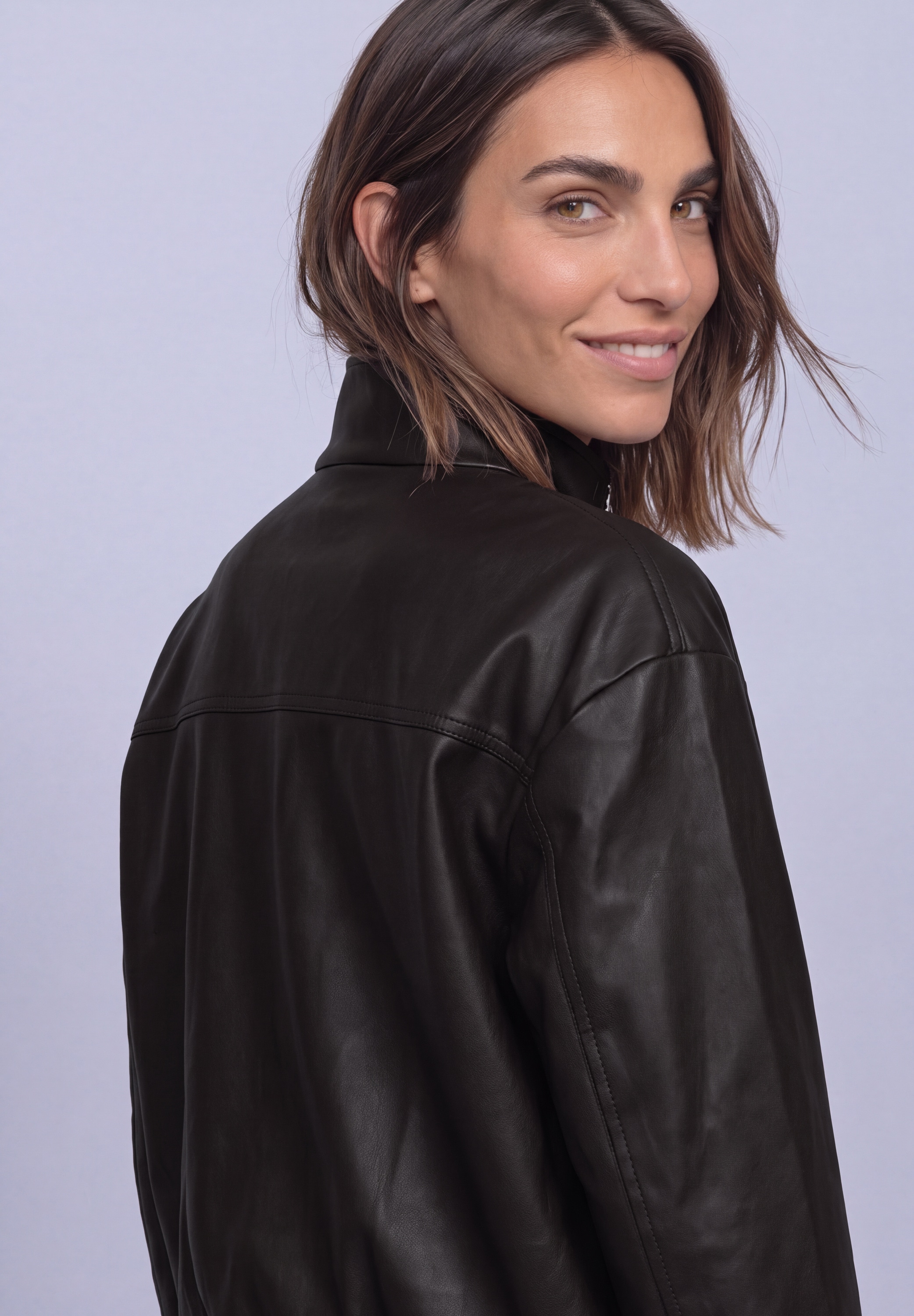 STREET ONE Bikerjacke ohne Kapuze mit Stehkragen und Zipper