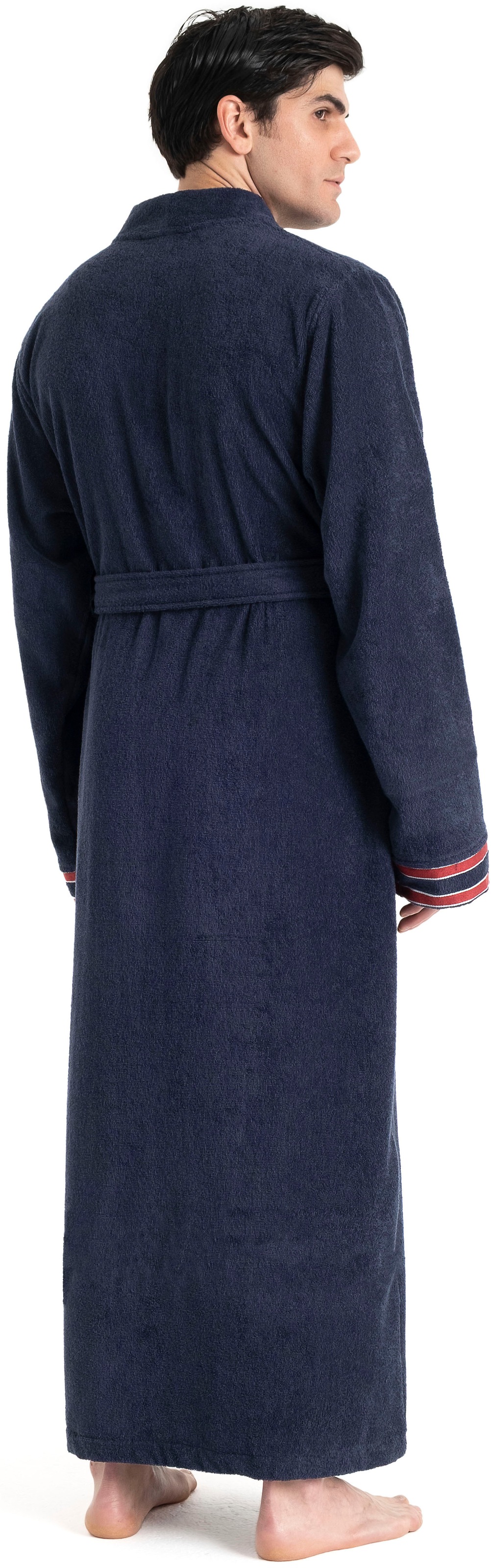 Thumbnail - Bruno Banani Herrenbademantel "Roy, ideal für Sauna & Spa, Hotelbademantel, Morgenmantel" 1 Stk. mit farblich abgesetzte...