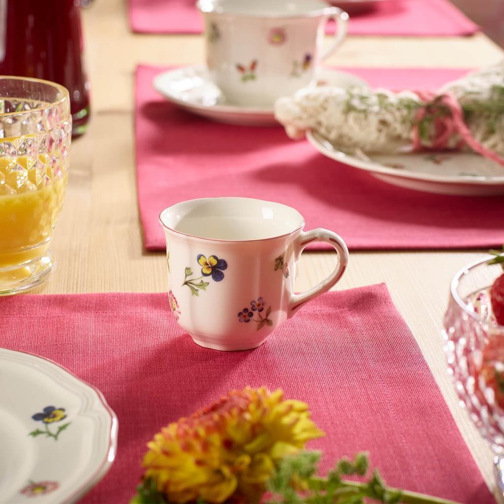 Villeroy & Boch Espressotasse »Espressotassen Petite Fleur 80 ml 6er Set weiß« Spülmaschinengeeignet, Mikrowellengeeignet