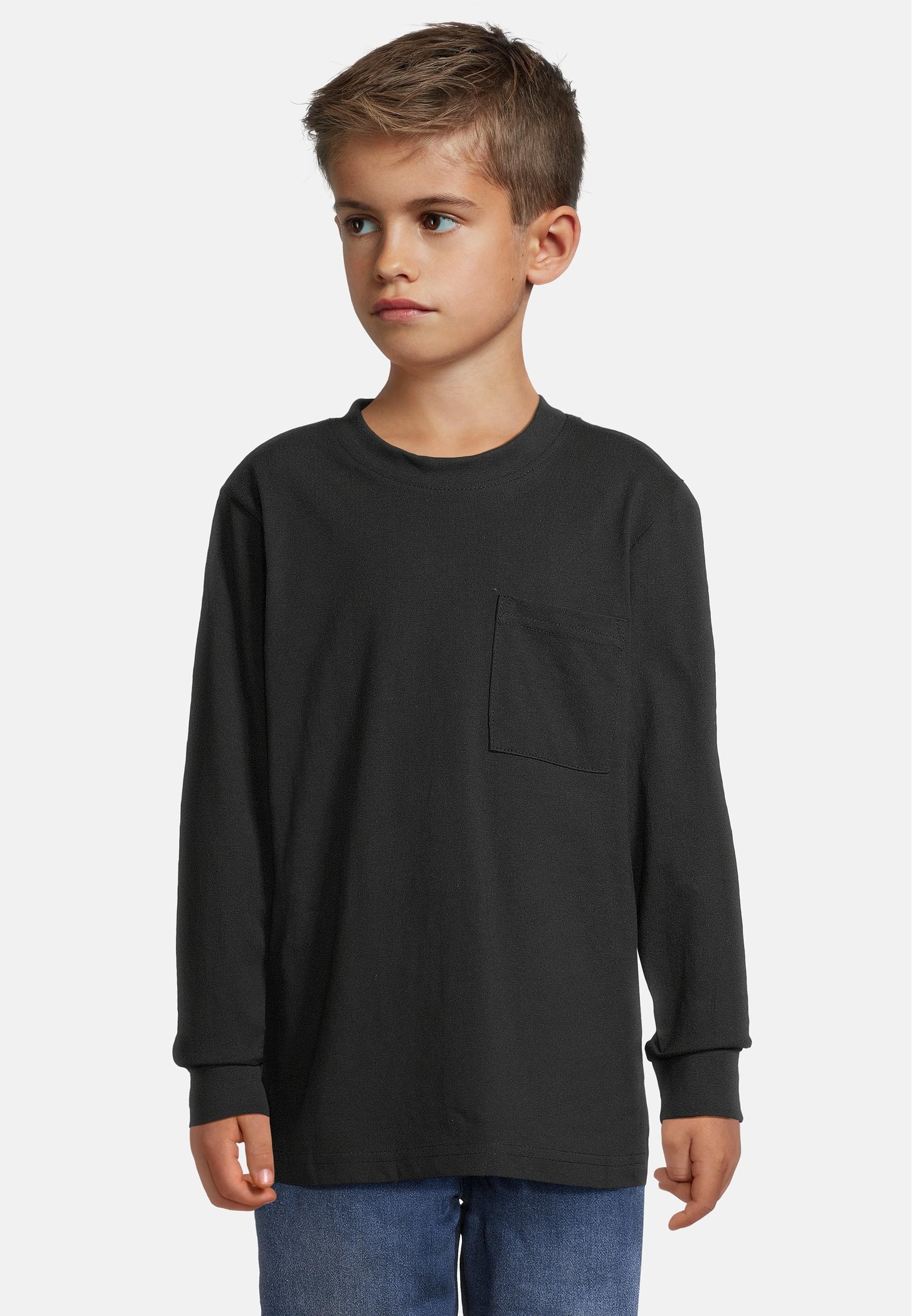 URBAN CLASSICS Longsleeve »Urban Classics Boys Heavy Oversized Pocket Longsleeve 3 Pack«, (1 tlg.)