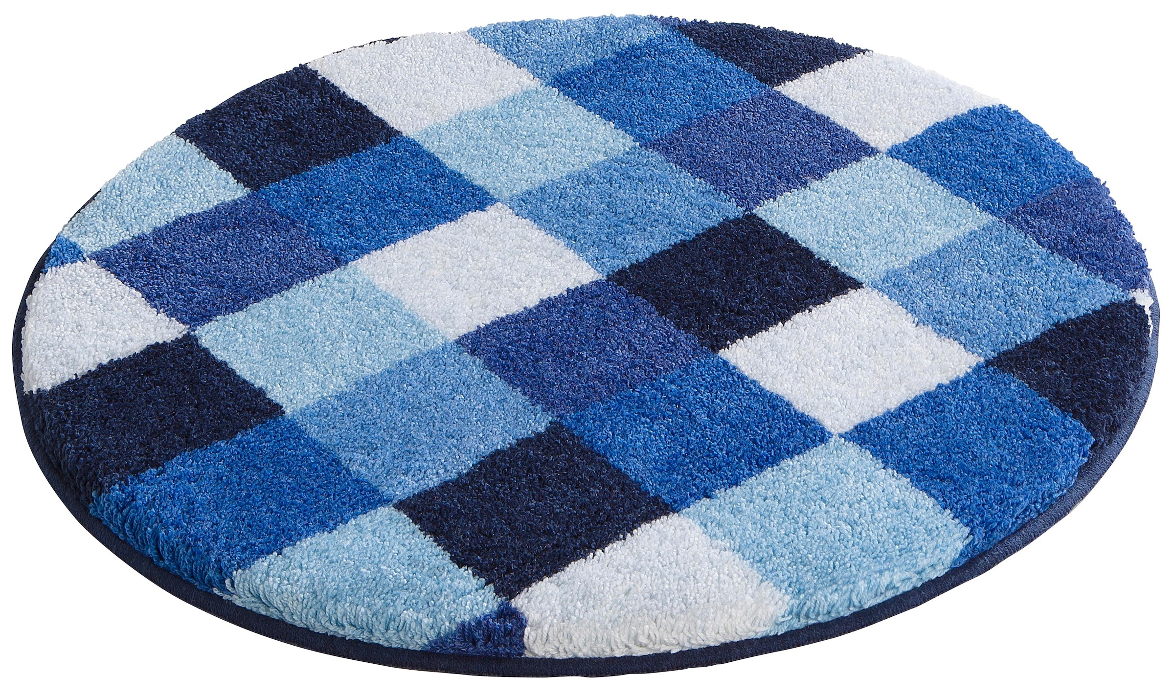 Grund Badematte »Mosaik, Badvorleger, Badezimmer Teppich, sehr weich«, rutschhemmend beschichtet, fußbodenheizungsgeeignet, angenehm weich, auch als 3 teiliges Set erhältlich, Made in Europe