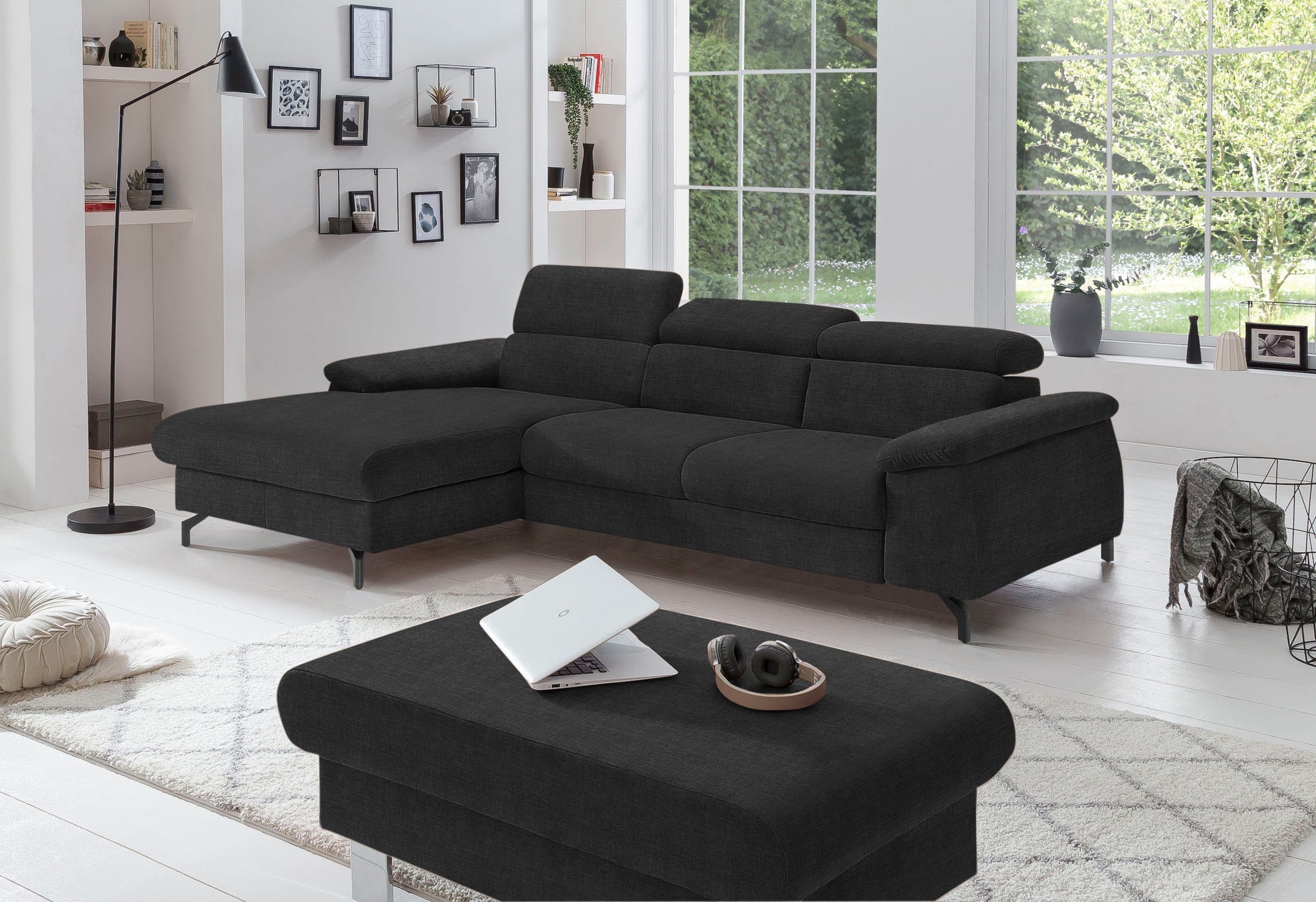 COTTA Polstergarnitur "Komaris L-Form", (Set), Set bestehend aus: Ecksofa m günstig online kaufen