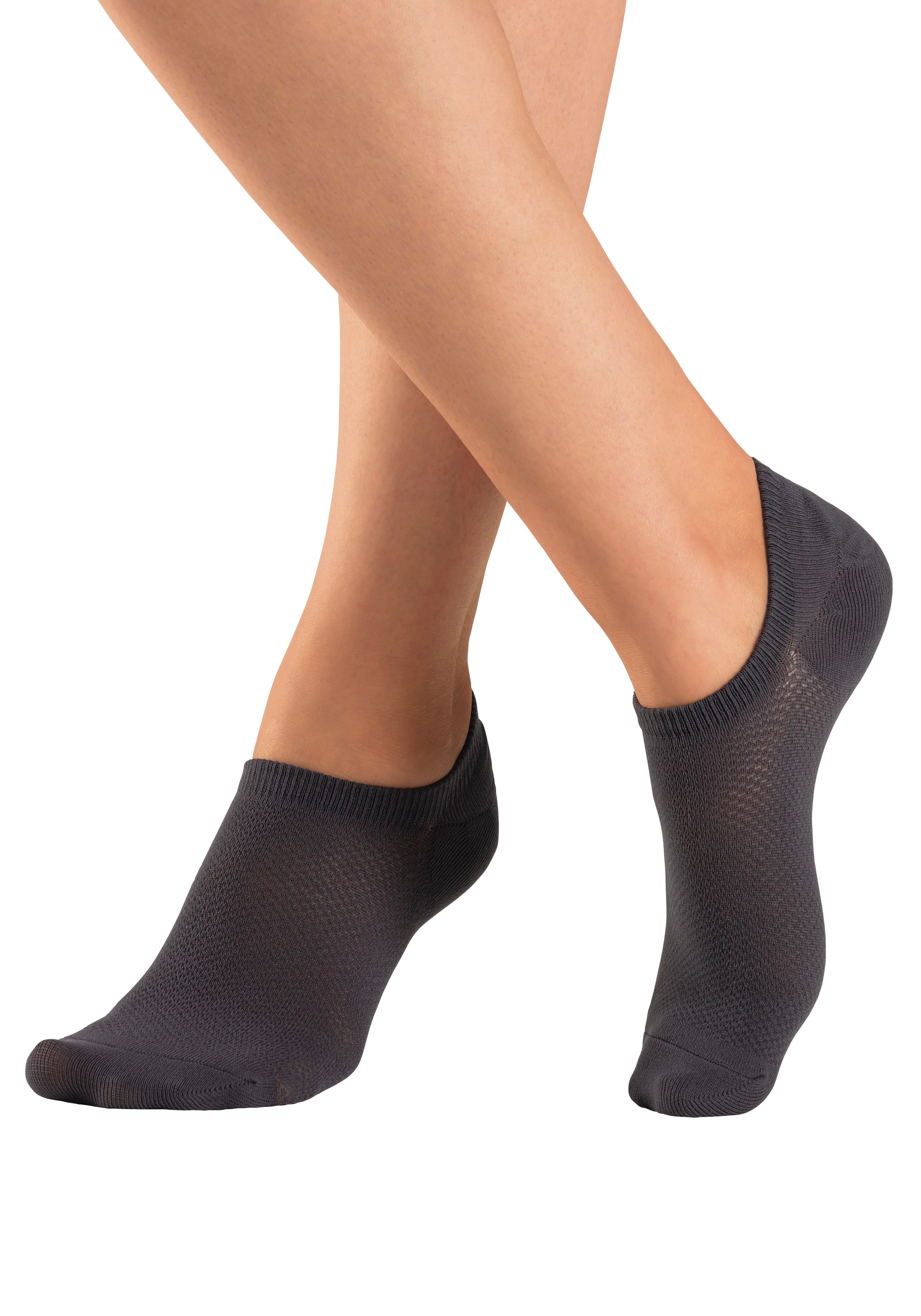 LASCANA ACTIVE Sneakersocken, (Packung, 7 Paar), mit Pikeestruktur