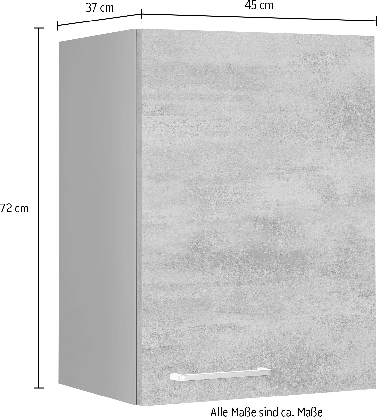 nobilia® Hängeschrank »"Riva", Ausrichtung wählbar, vormontiert,«, in drei Breiten: 30, 40 und 60 cm, mit Soft-Close-Funktion