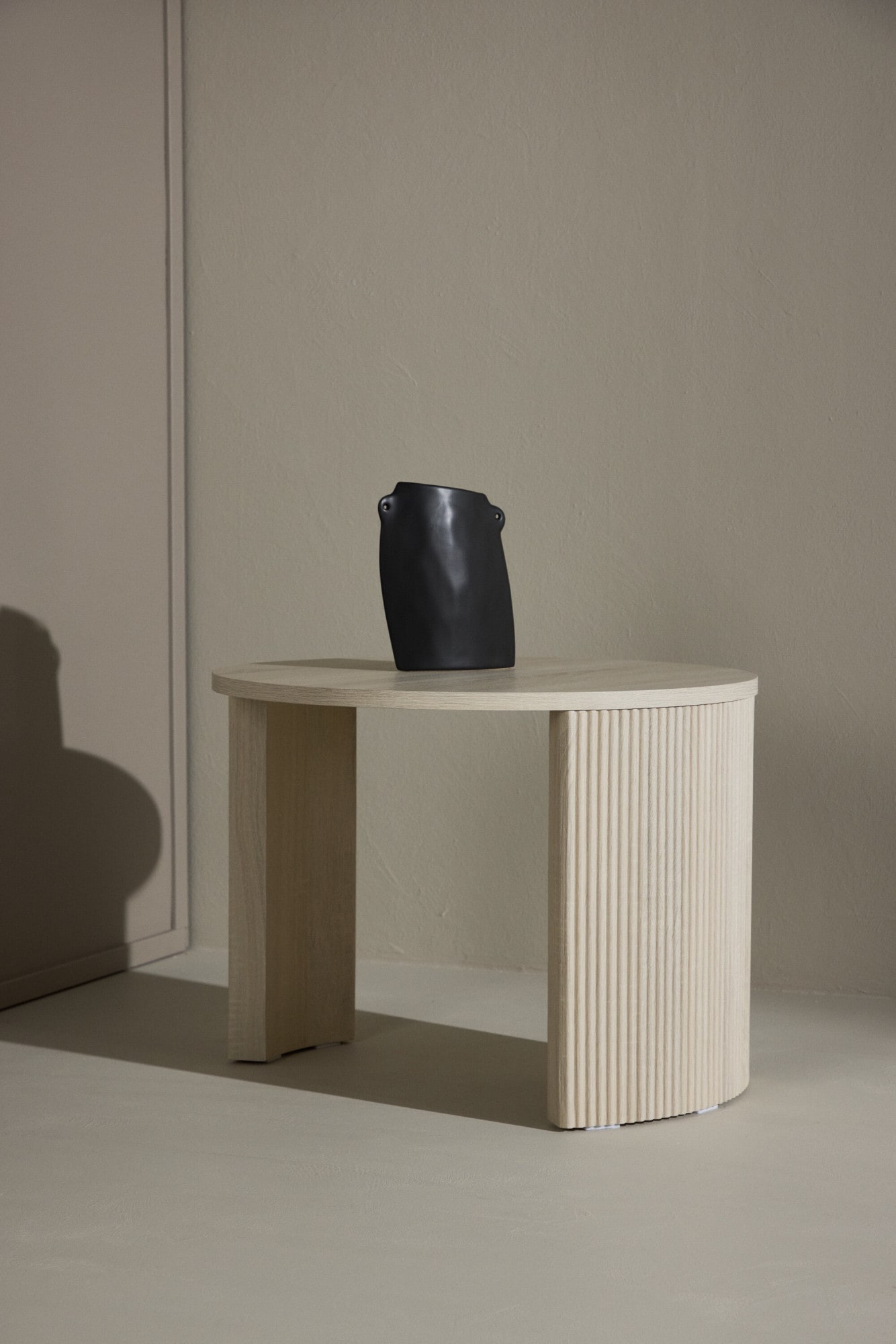 Venture Home Couchtisch Sofatisch, MDF, rund, abgerundet, kompakt, dezent, klassisch