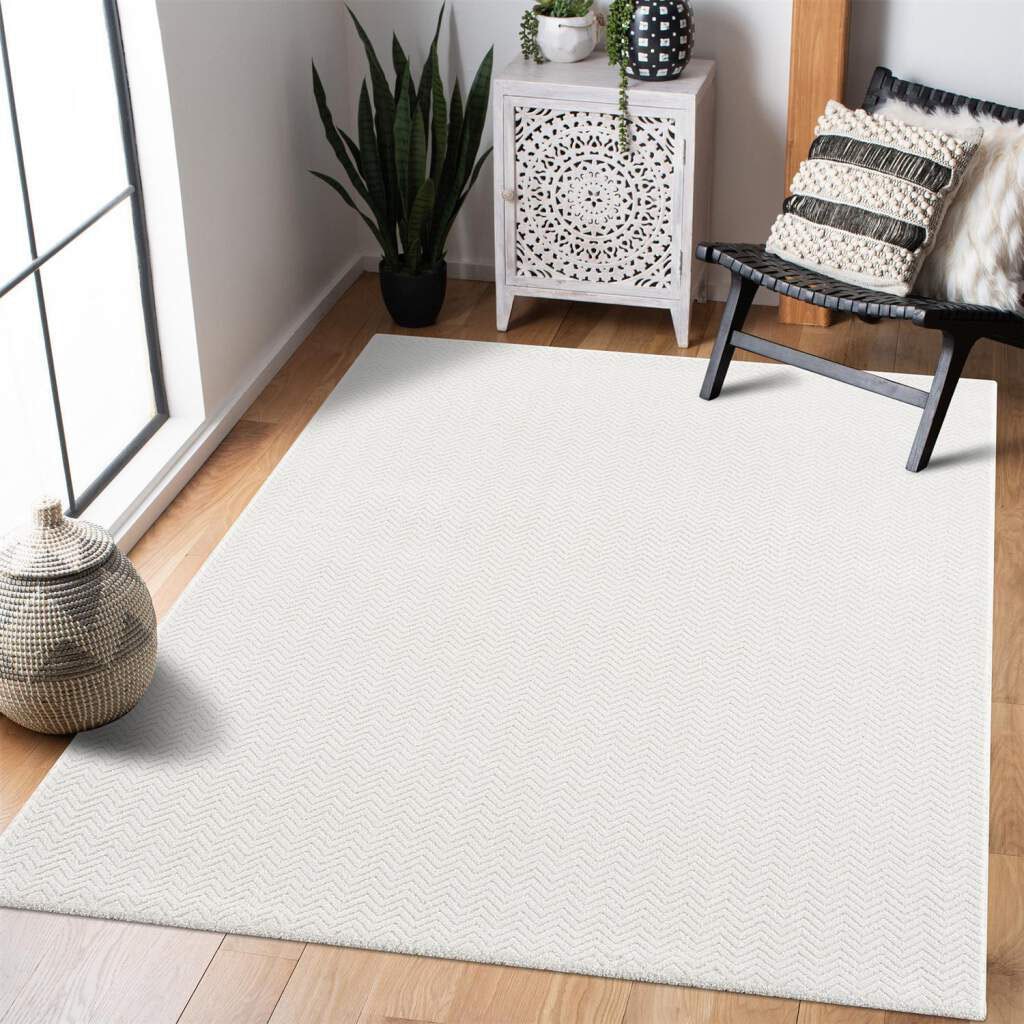 Carpet City Teppich "Friseé-Teppich FANCY805" rechteckig 12 mm Höhe Läufer, günstig online kaufen