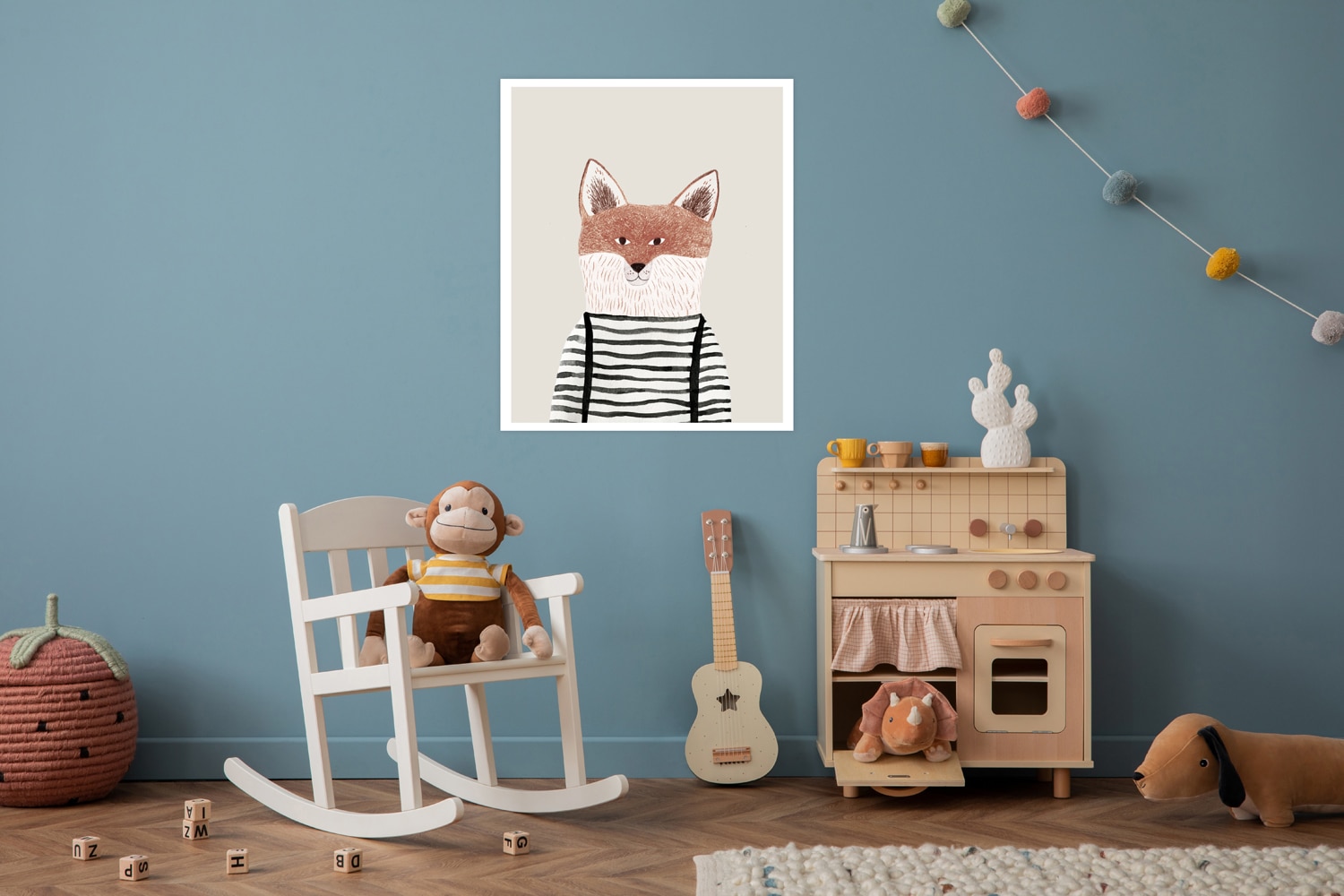 Lüttenhütt Bild mit Rahmen »oder Poster, Fuchs«, Fantasy-Füchse-Tiere, (1 St.), HD Premium Druck