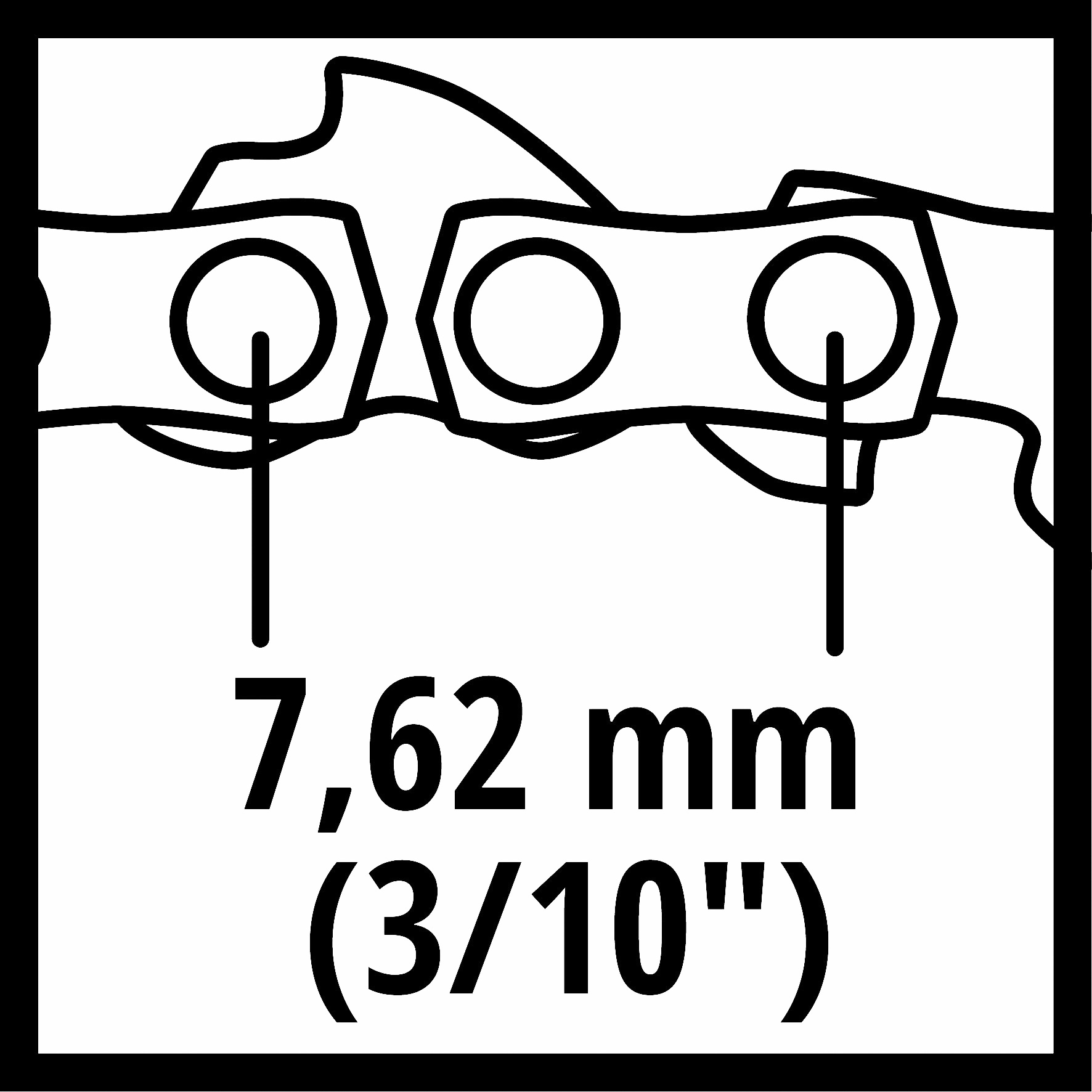 Einhell Ersatzkette, 1,0, 28T, 7,62