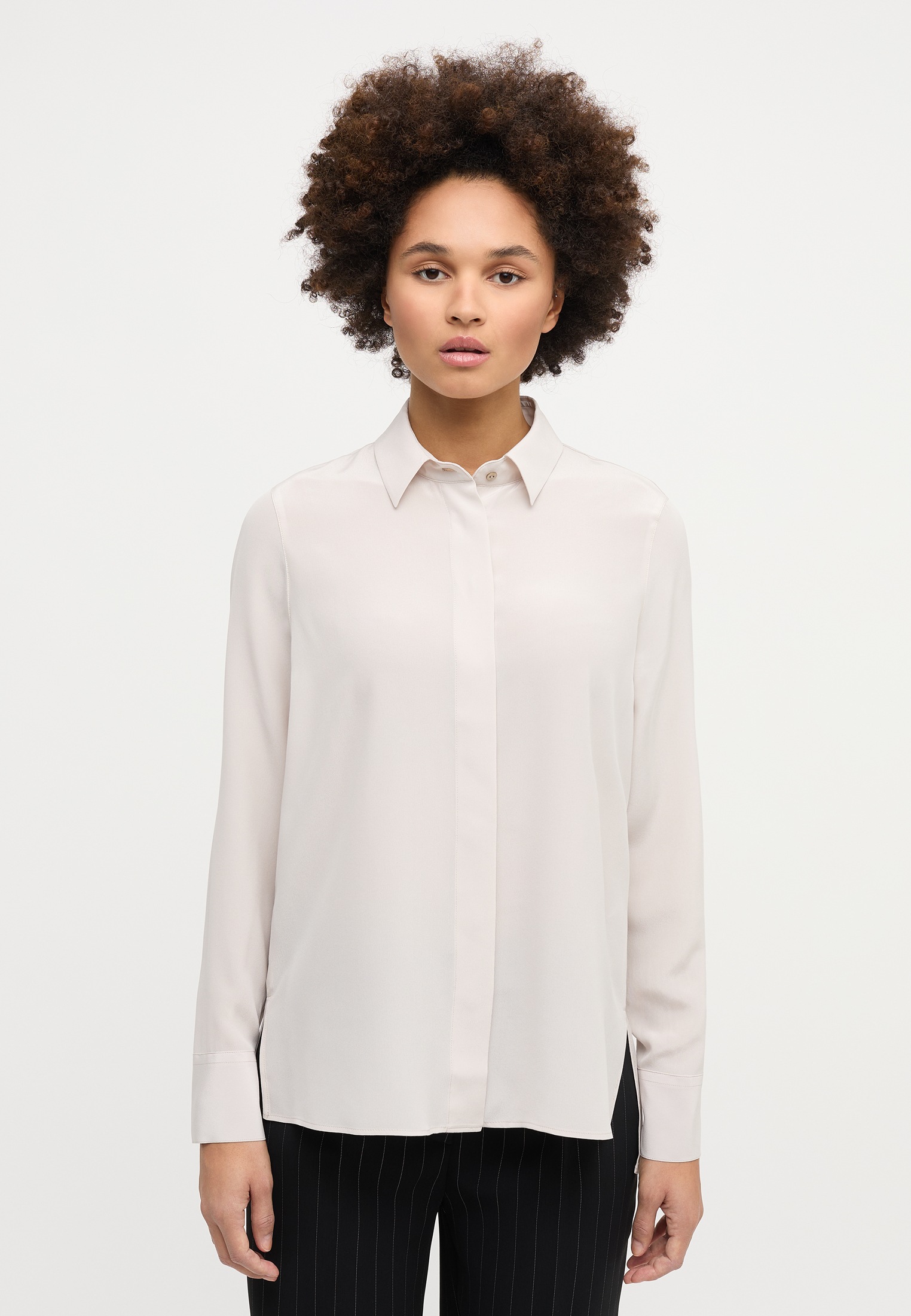 ETERNA Damen Jersey Shirt Loose Fit - Bequeme Baumwoll-Bluse Mit Lässigem Look