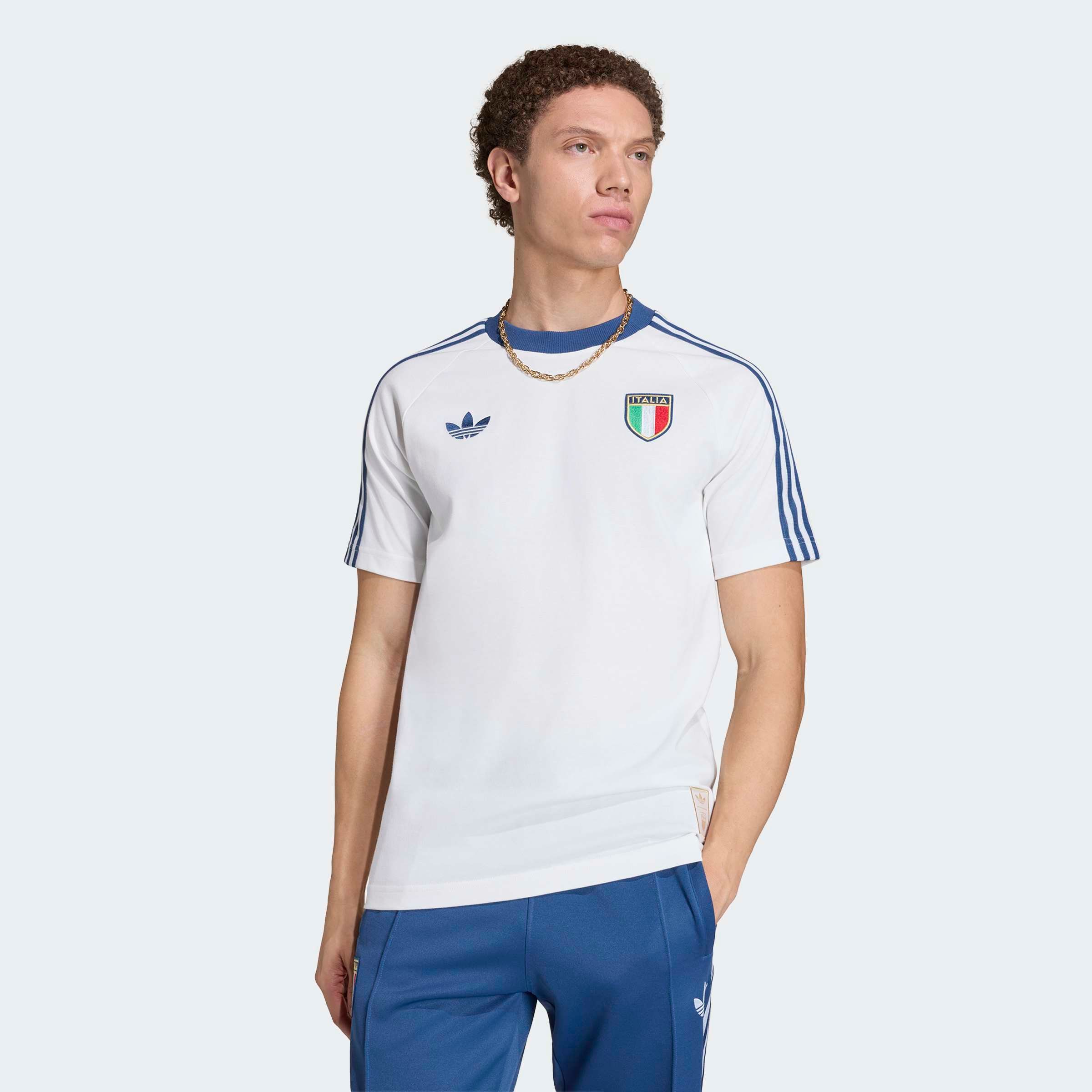 adidas Performance T-Shirt "ITALIEN ORIGINALS" mit sportlichem Stil, ohne Verschluss, aus Baumwolle