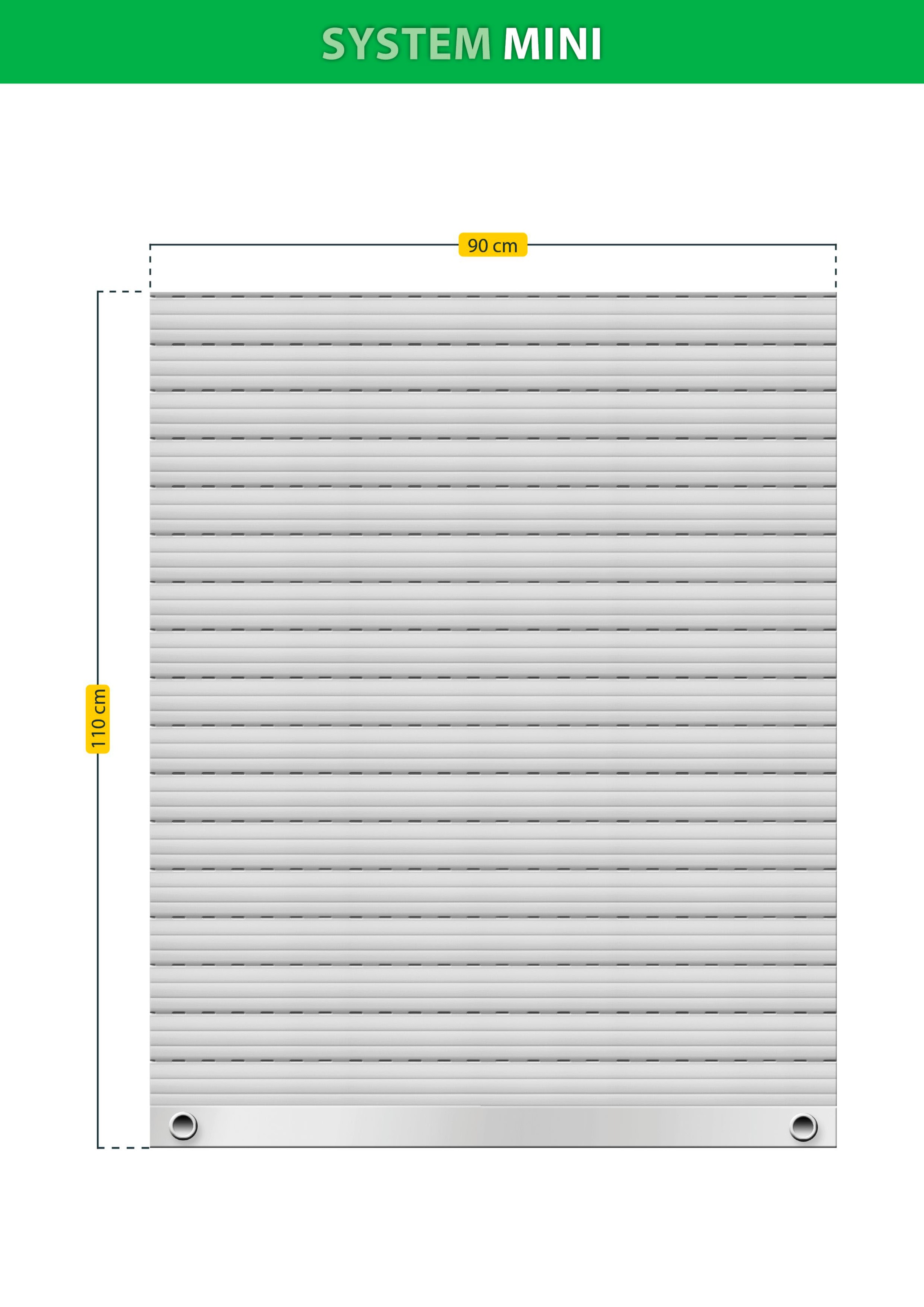 SCHELLENBERG Rollladenpanzer »Mini«, (4 tlg.), PVC, für 40 mm Stahlrohrwellen