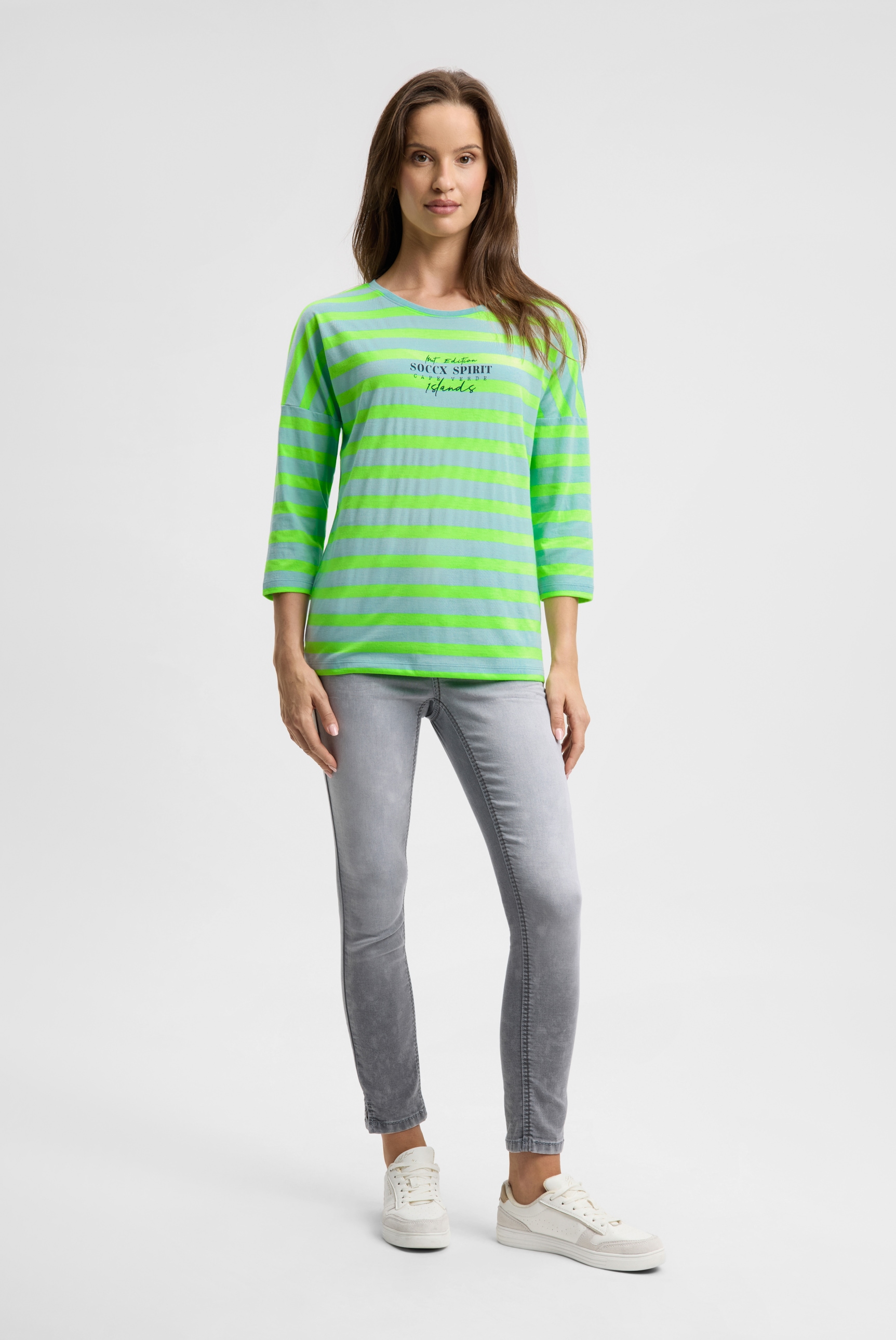 SOCCX Rundhalsshirt mit Baumwolle