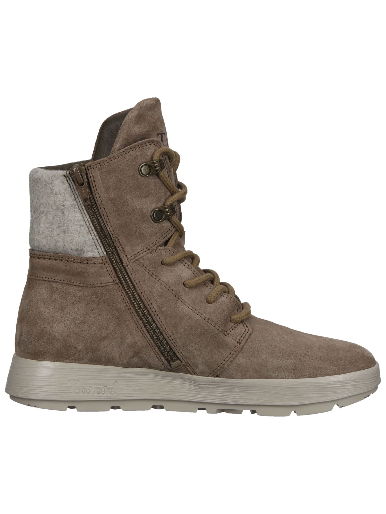 Think! Schnürstiefelette »Think! Stiefelette Veloursleder«