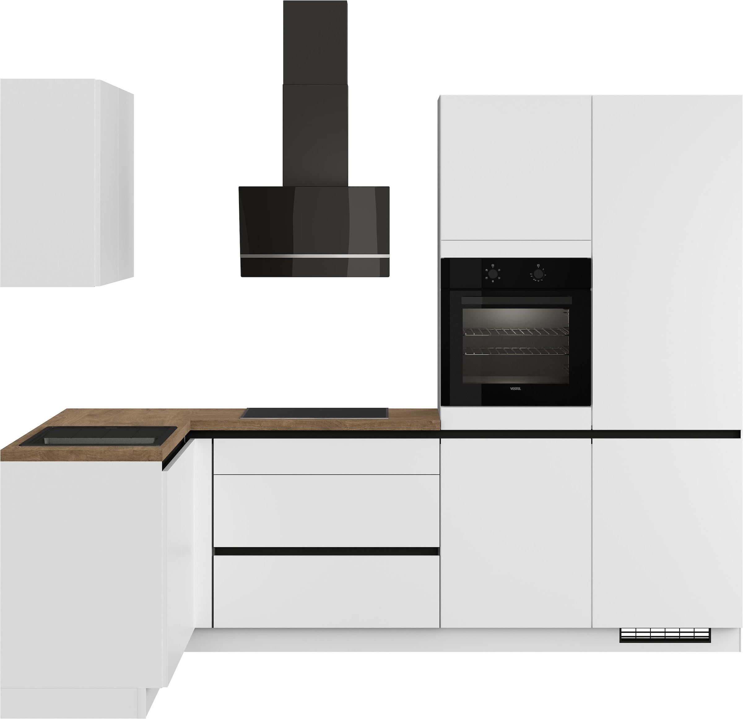 IMPULS KÜCHEN Winkelküche ""Dublin", Anti Fingerprint Oberfläche, Schubkäst günstig online kaufen