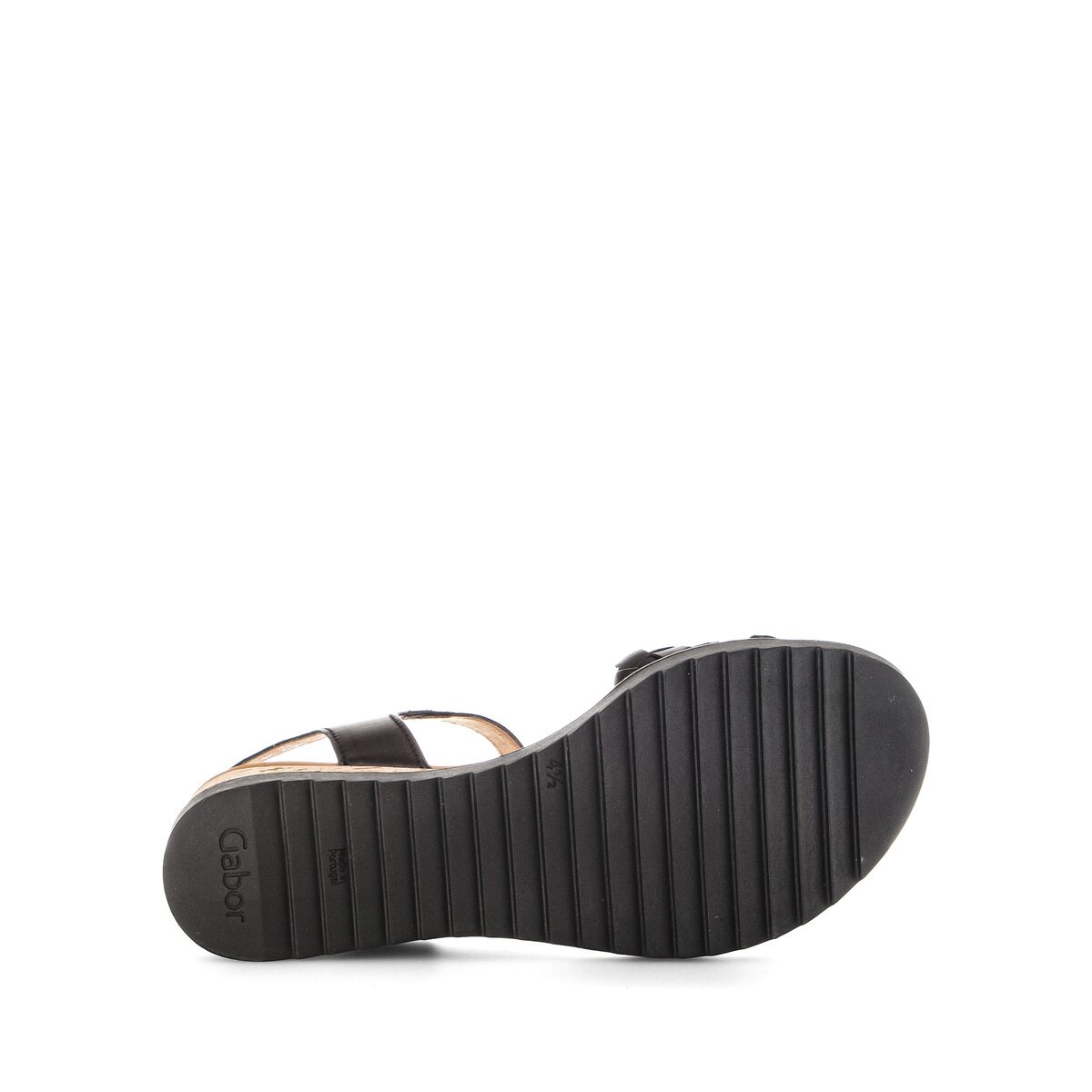 Keilsandalette GABOR "Keilsandalette", Damen, Gr. 42,5, schwarz, Schuhe 3