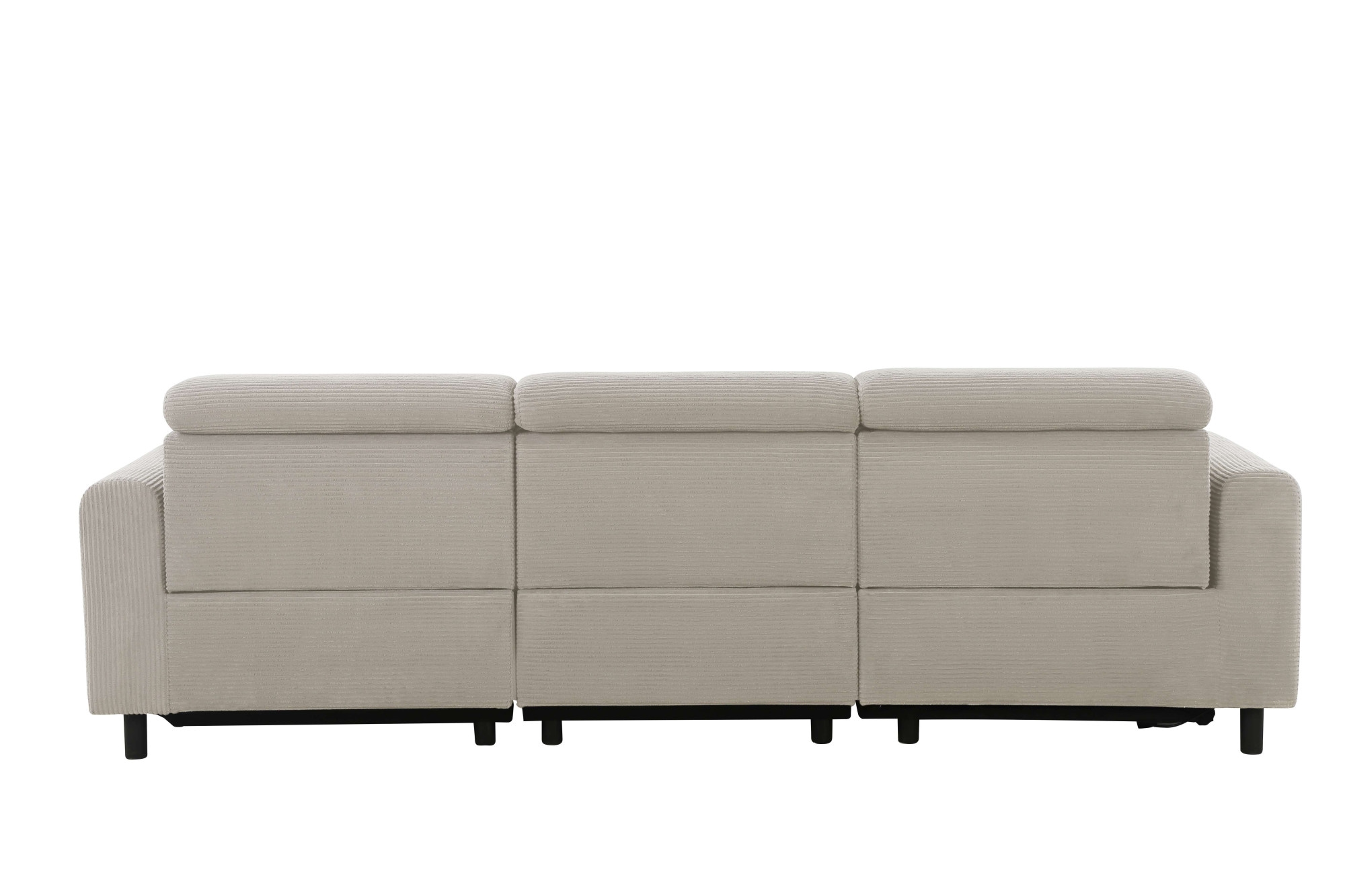 Home affaire Ecksofa »SKAANE in Cord, L-Form, 274 cm, manuelle u. elektrische Funktion,«, Kopfteilverstellung, Relax-und Liegefunktion, Federkernpolsterung