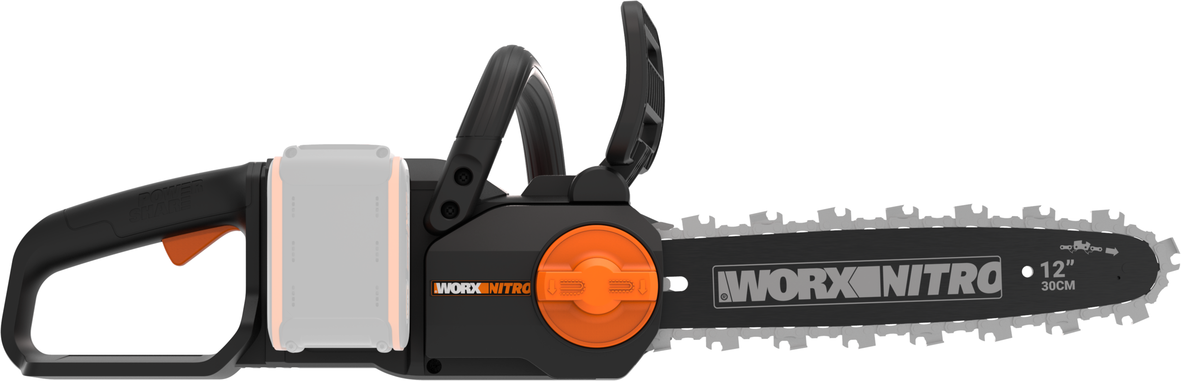 Worx Akku-Kettensäge »WG350E.9 Nitro Profi«, leistungsstarke Holzsäge, 10m/s, ohne Akku und Ladegerät