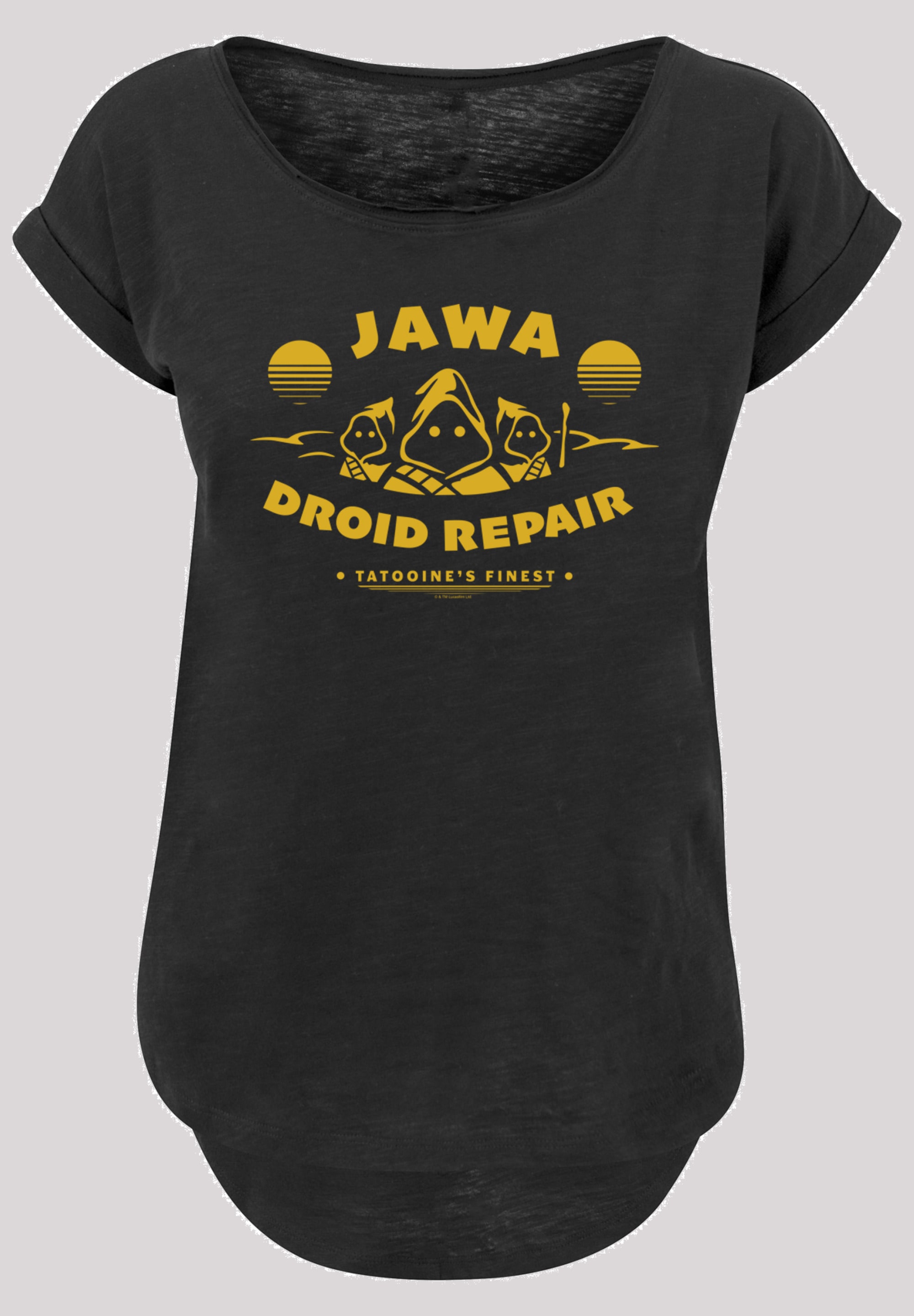 F4NT4STIC Kurzarmshirt »Damen Long Wars Slub tlg.) Jawa Droid BAUR Star Tee«, Repair Ladies kaufen (1 | with