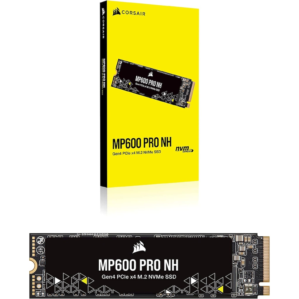 Corsair interne SSD »MP600 PRO NH Gen4 PCIe x4 NVMe M.2 SSD«, Anschluss M.2 PCIe 4.0