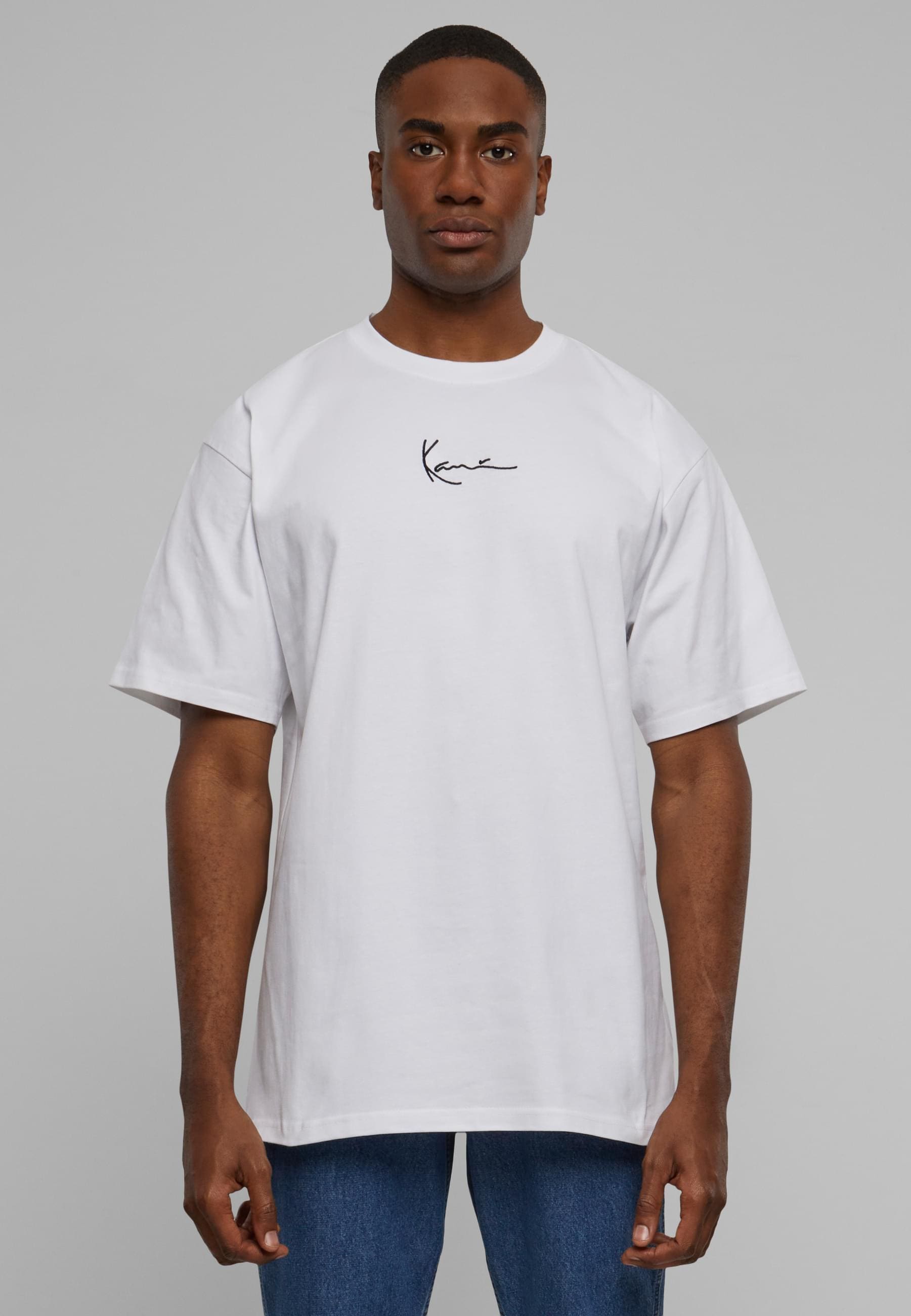 Karl Kani T-Shirt »Karl Kani Herren Small Signature Black Logo Tee white«