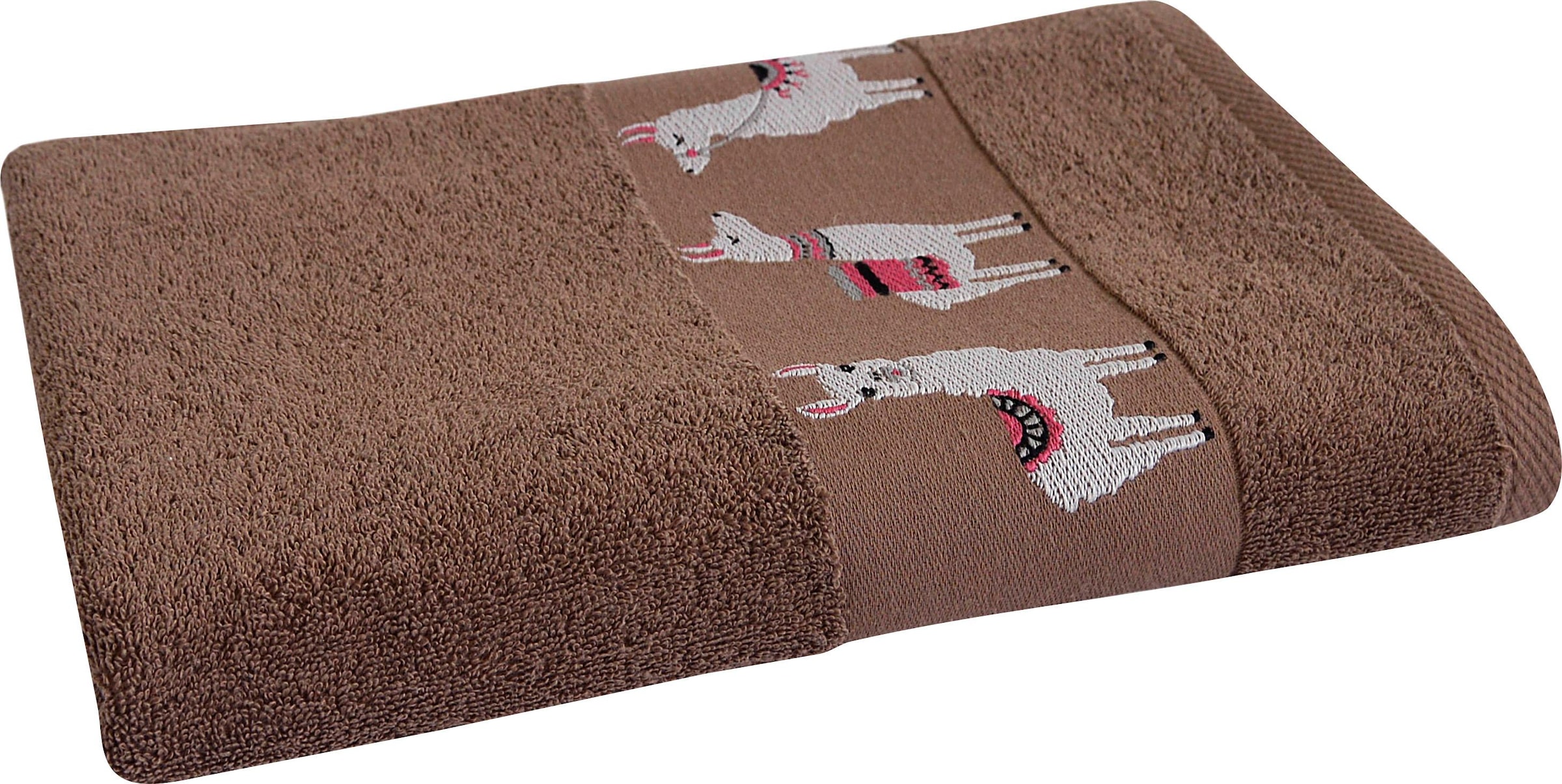 Dyckhoff Duschtuch "Lama" mit trendiger Lamabordüre günstig online kaufen