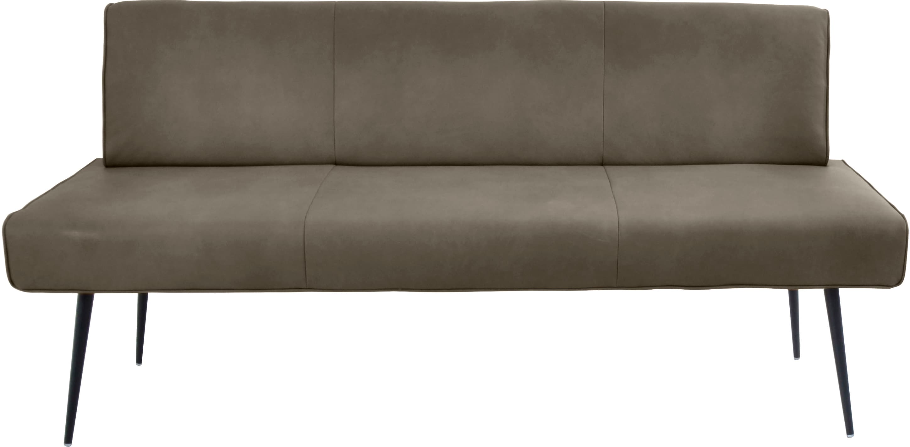 K+W Komfort & Wohnen "Giacomo I Polsterbank" Metallfüsse in schwarz, wahlweise in der Breite 200cm oder 177cm