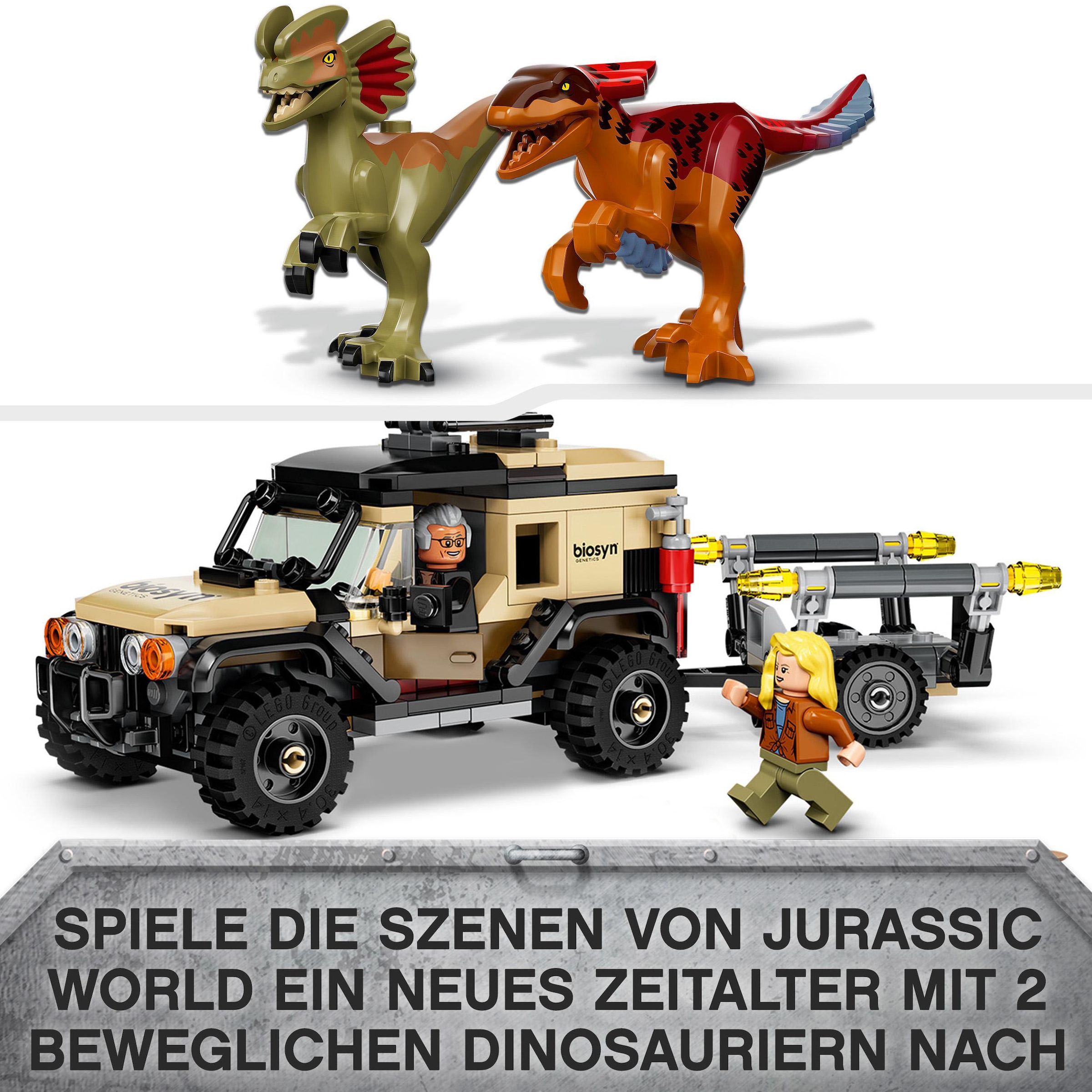 LEGO® Konstruktionsspielsteine »Pyroraptor & Dilophosaurus Transport (76951), LEGO® Jurassic World«, (254 St.), Made in Europe