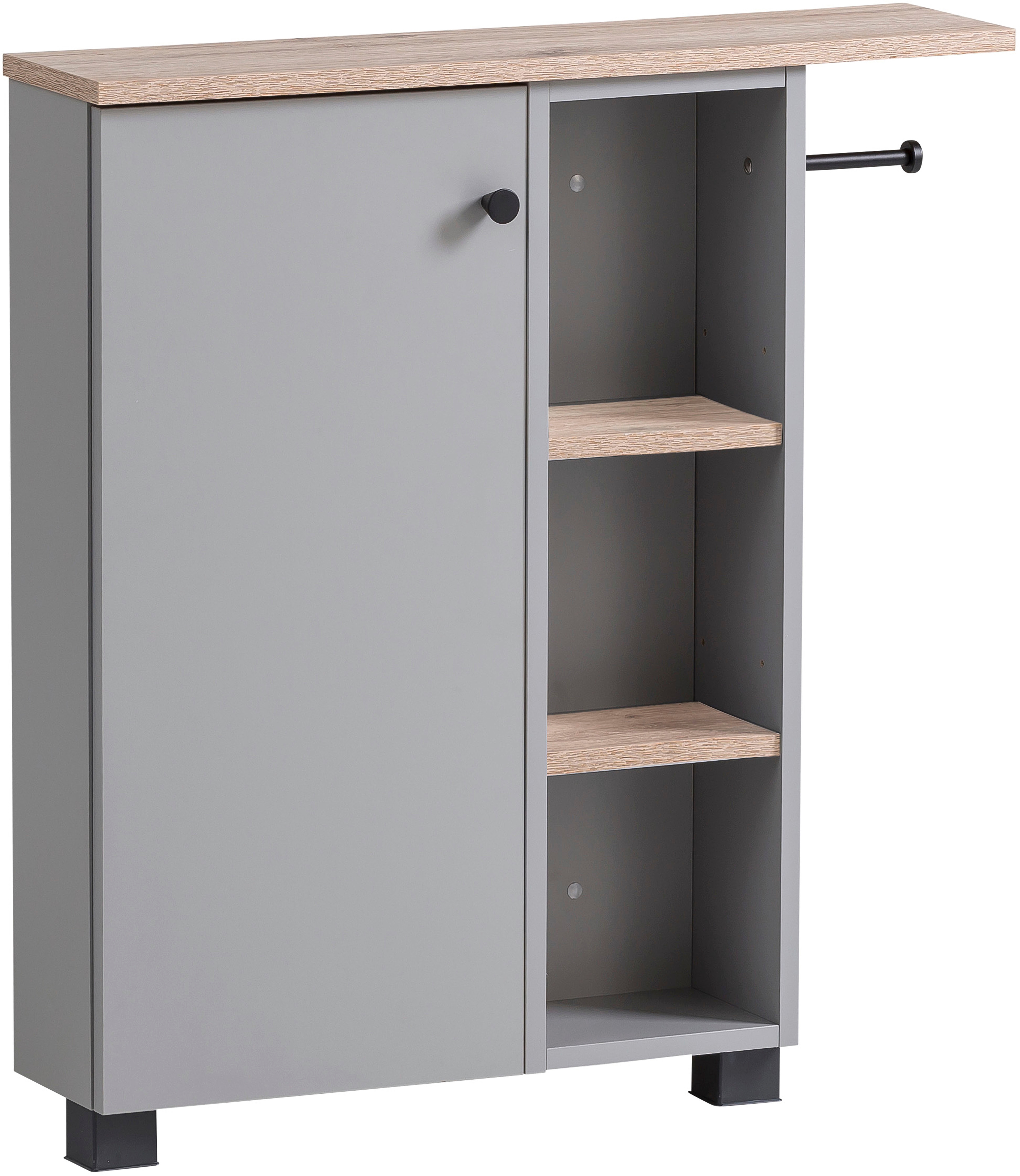 welltime Mehrzweckschrank "Lugo, Mehrzweckschrank, Made in Germany, B: 70cm" Solide Verarbeitung - Dieses Produkt ist in Deutschland gefertigt