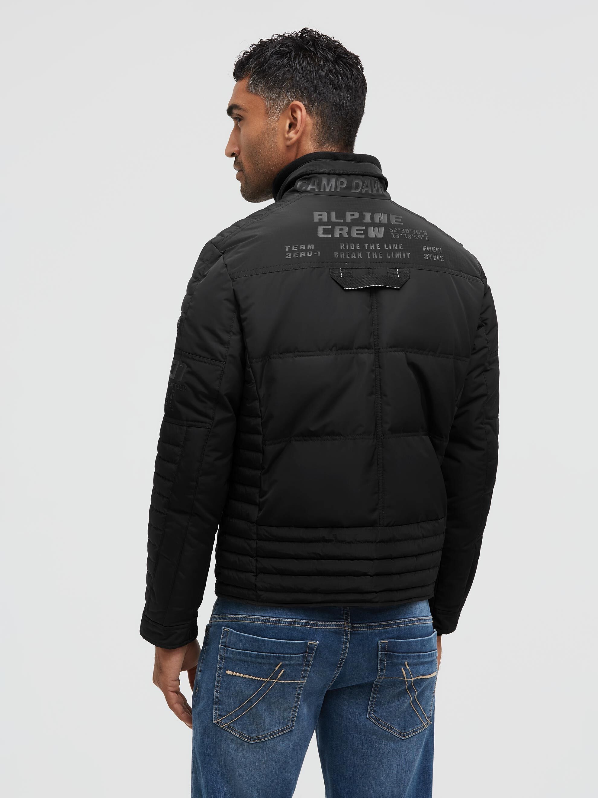 CAMP DAVID Winterjacke ohne Kapuze mit Windbreaker-Bündchen
