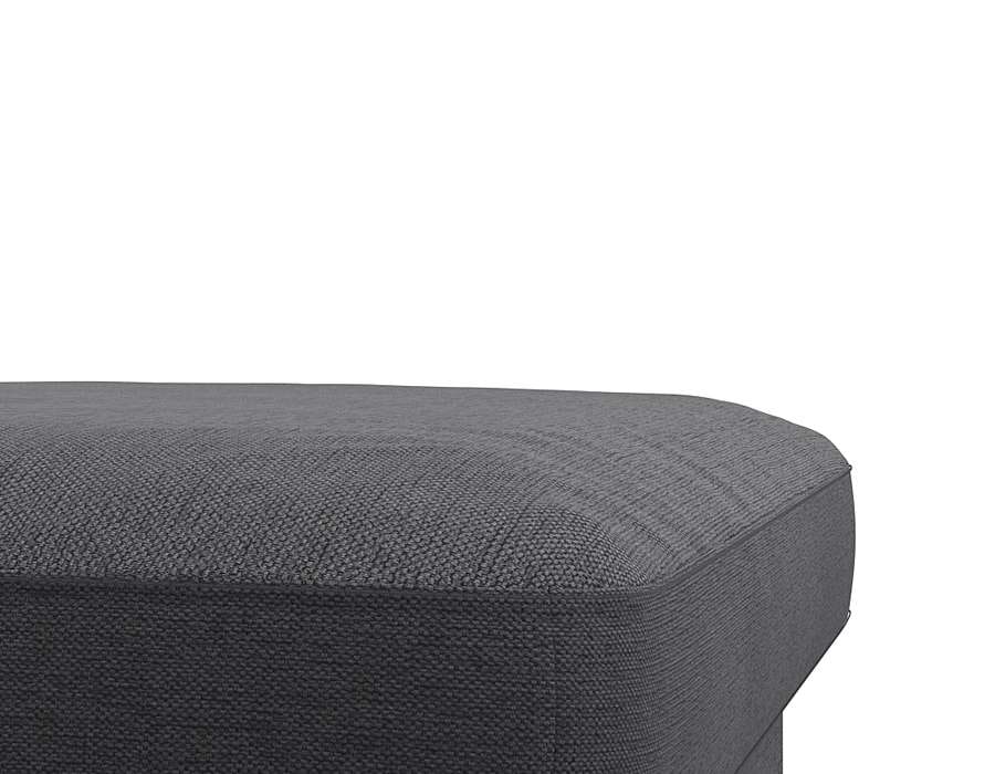 FLEXLUX Pouf »Fiore«, Kaltschaum, Füße Alu+schwarz