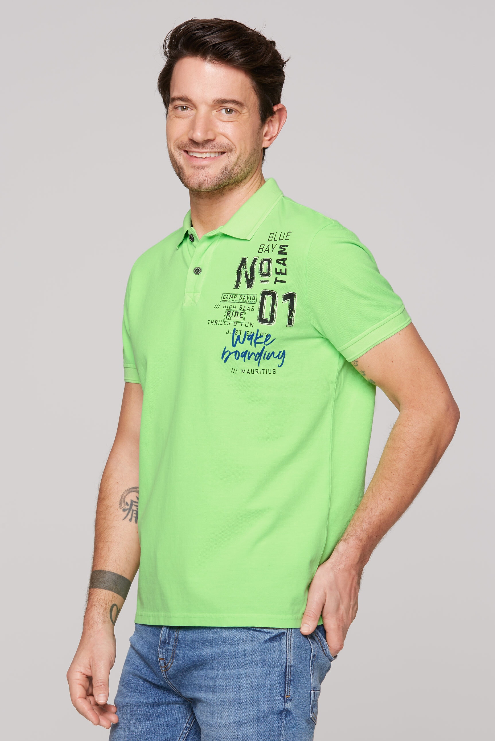 CAMP DAVID Poloshirt, mit Baumwolle günstig online kaufen