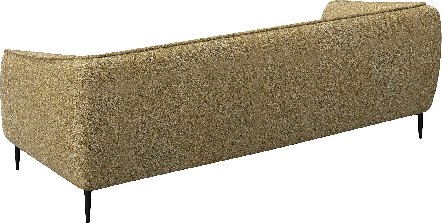 FLEXLUX 3-Sitzer »Belle Designsofa, Couch, bequem durch Kaltschaum im Sitz«, Skandinavisches Design, In hochwertiger Verarbeitung