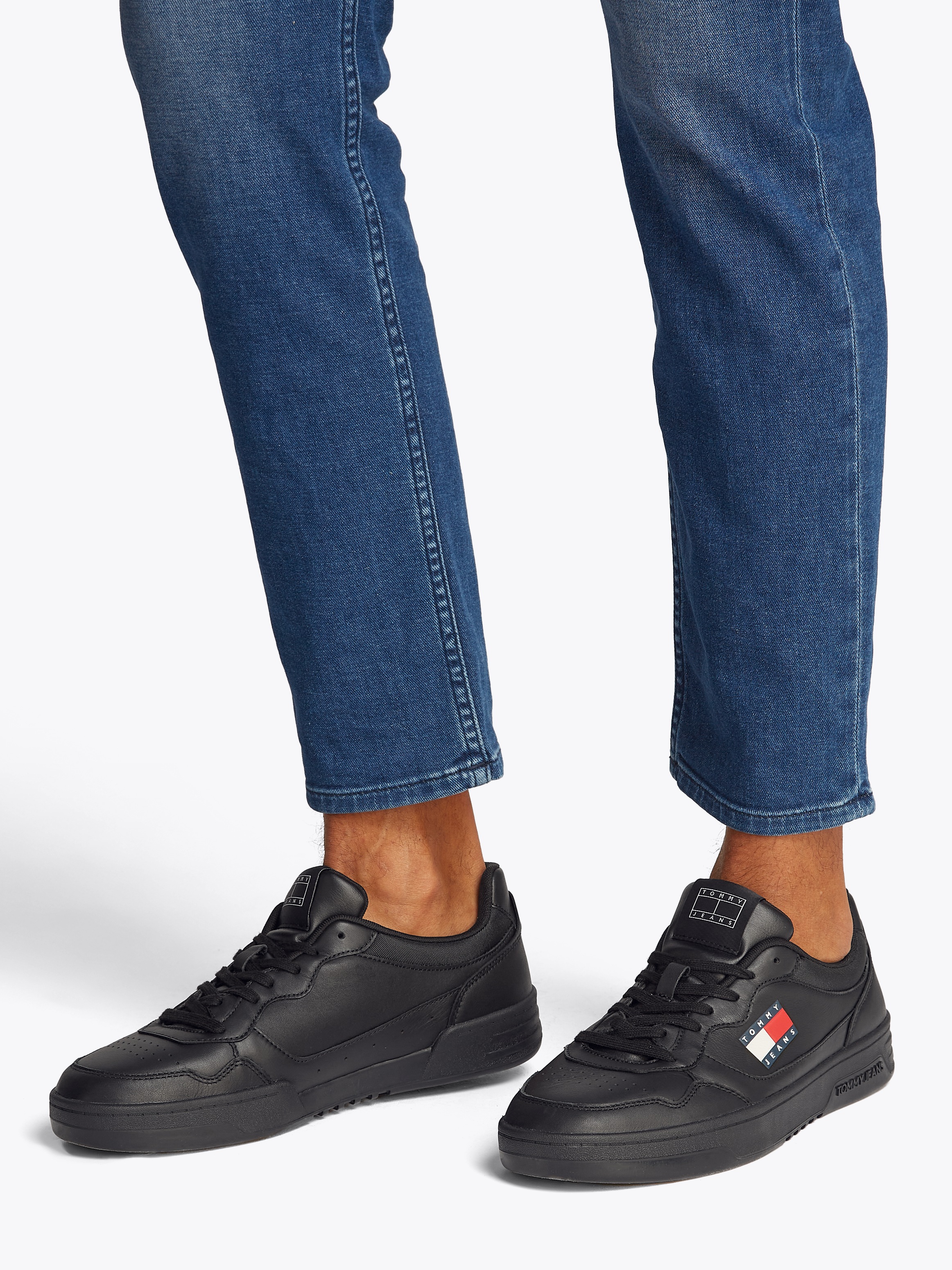 Tommy Jeans Sneaker "(NEW) TJM CUPSOLE LEATHER ESS", Freizeitschuh, Halbsch günstig online kaufen