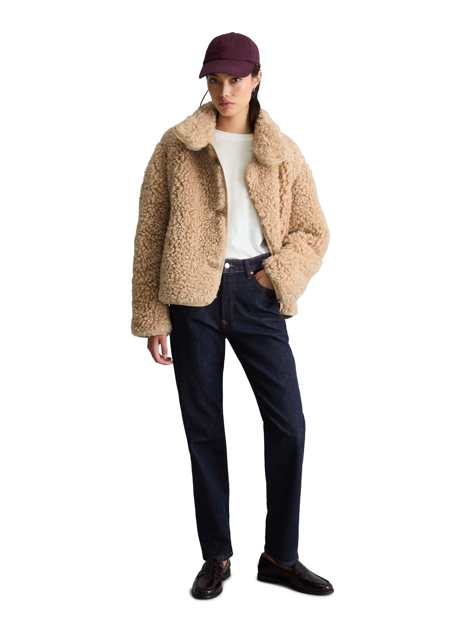 Marc O'Polo DENIM Outdoorjacke »aus weichem Curly-Plüsch«